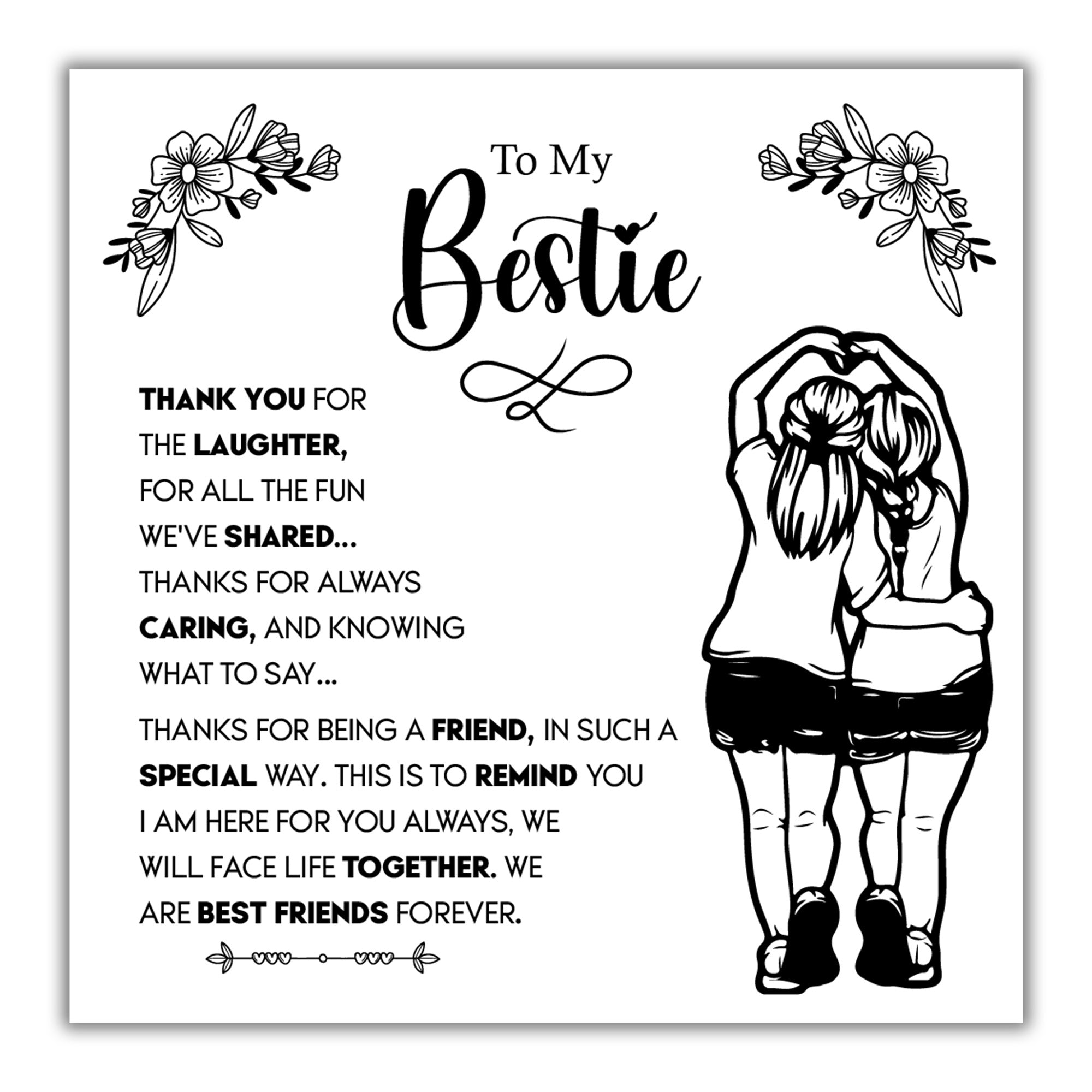 TRYNDI™ To My Bestie Birdcage Necklace With Authentic Swarovski Crystals