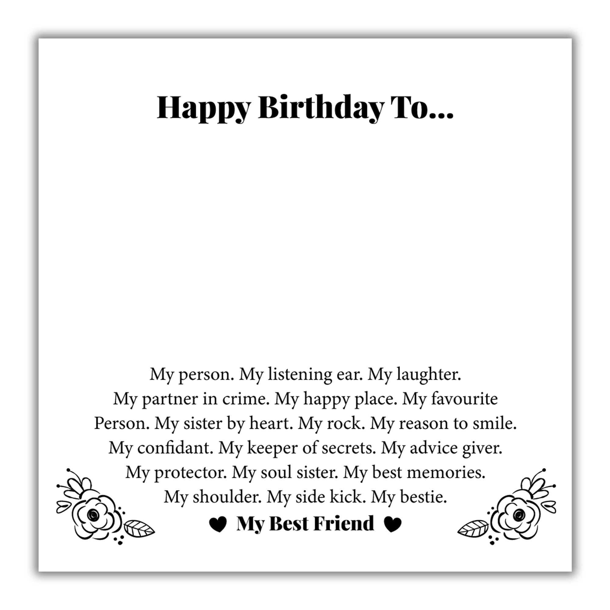 TRYNDI™ To My Bestie Birdcage Necklace With Authentic Swarovski Crystals