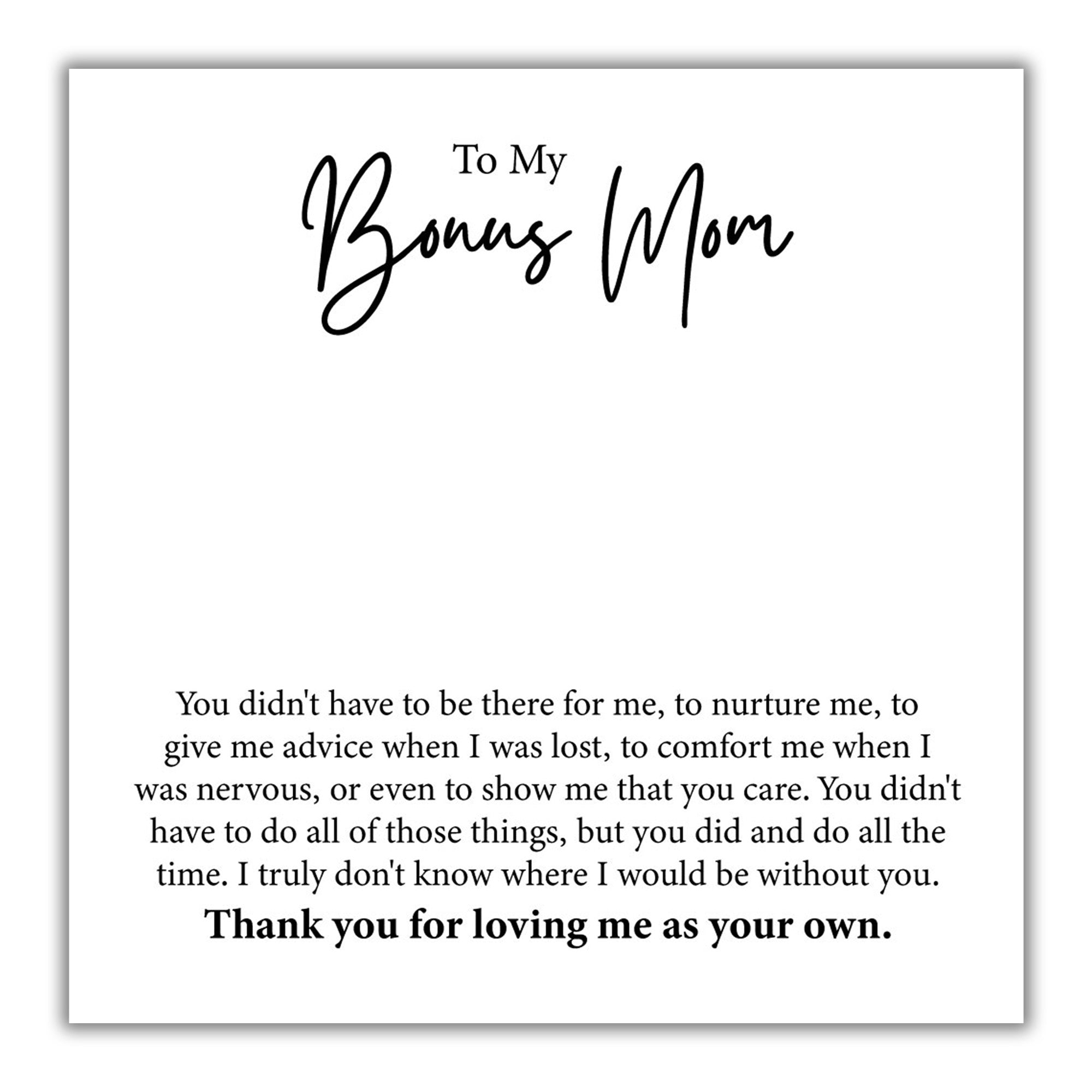 TRYNDI™ To My Bonus Mom Birdcage Necklace With Authentic Swarovski Crystals