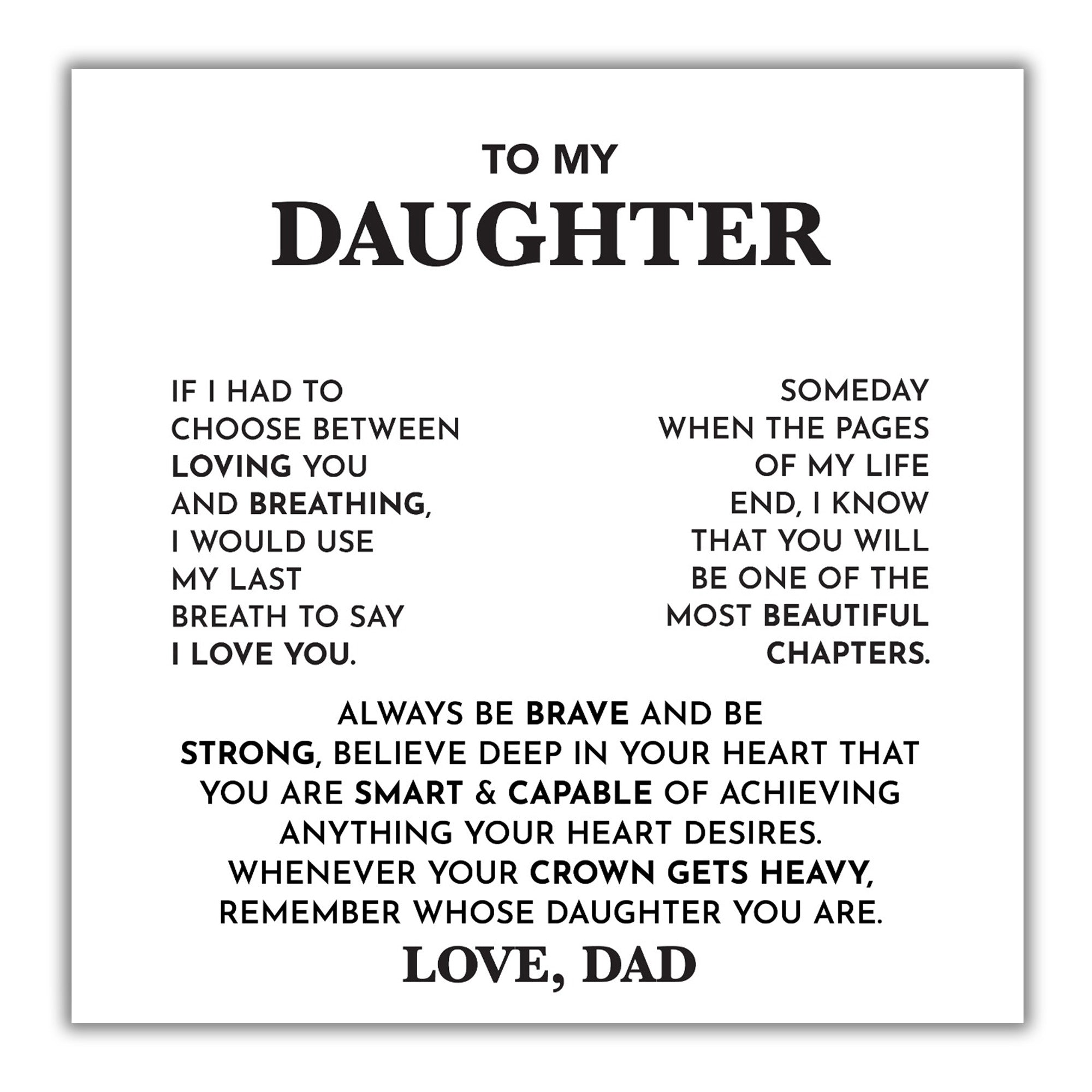 TRYNDI™ To My  Daughter Birdcage Necklace With Authentic Swarovski Crystals