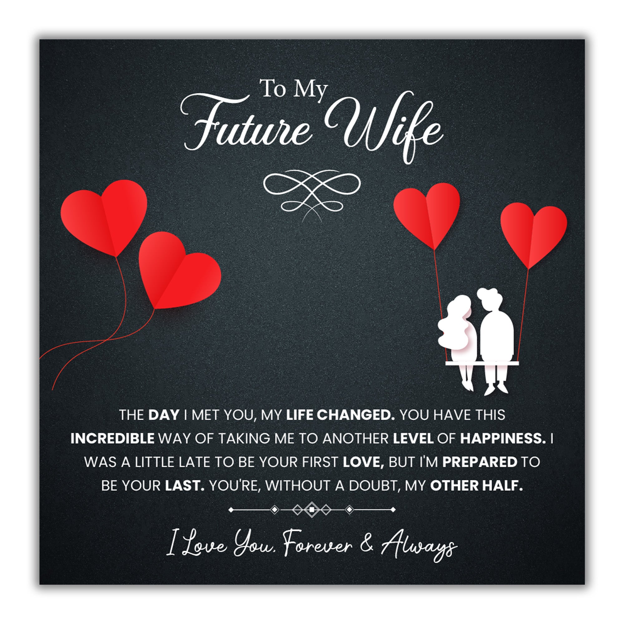 TRYNDI™ To My Future Wife Birdcage Necklace With Authentic Swarovski Crystals