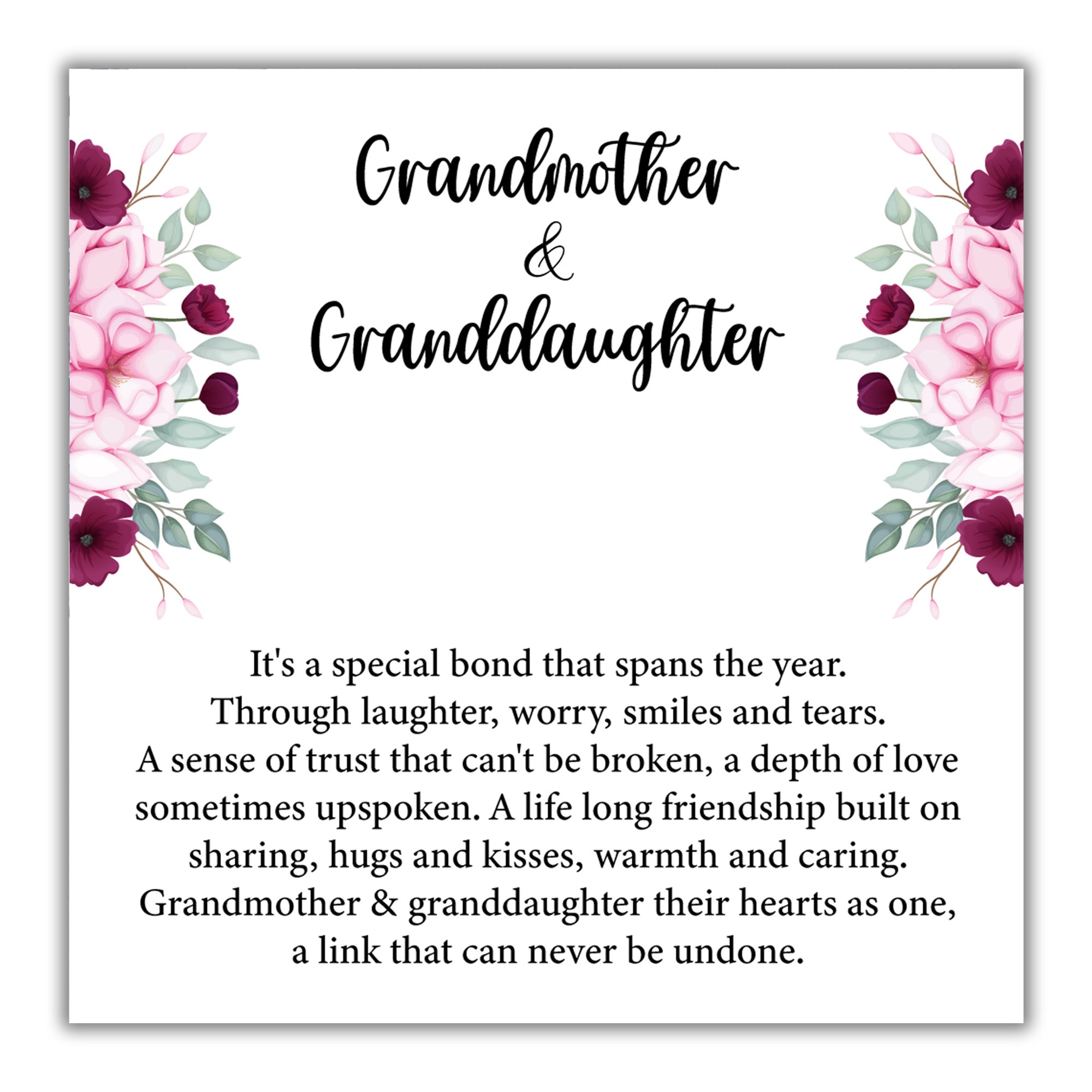 TRYNDI™ To My Grandmother Birdcage Necklace With Authentic Swarovski Crystals