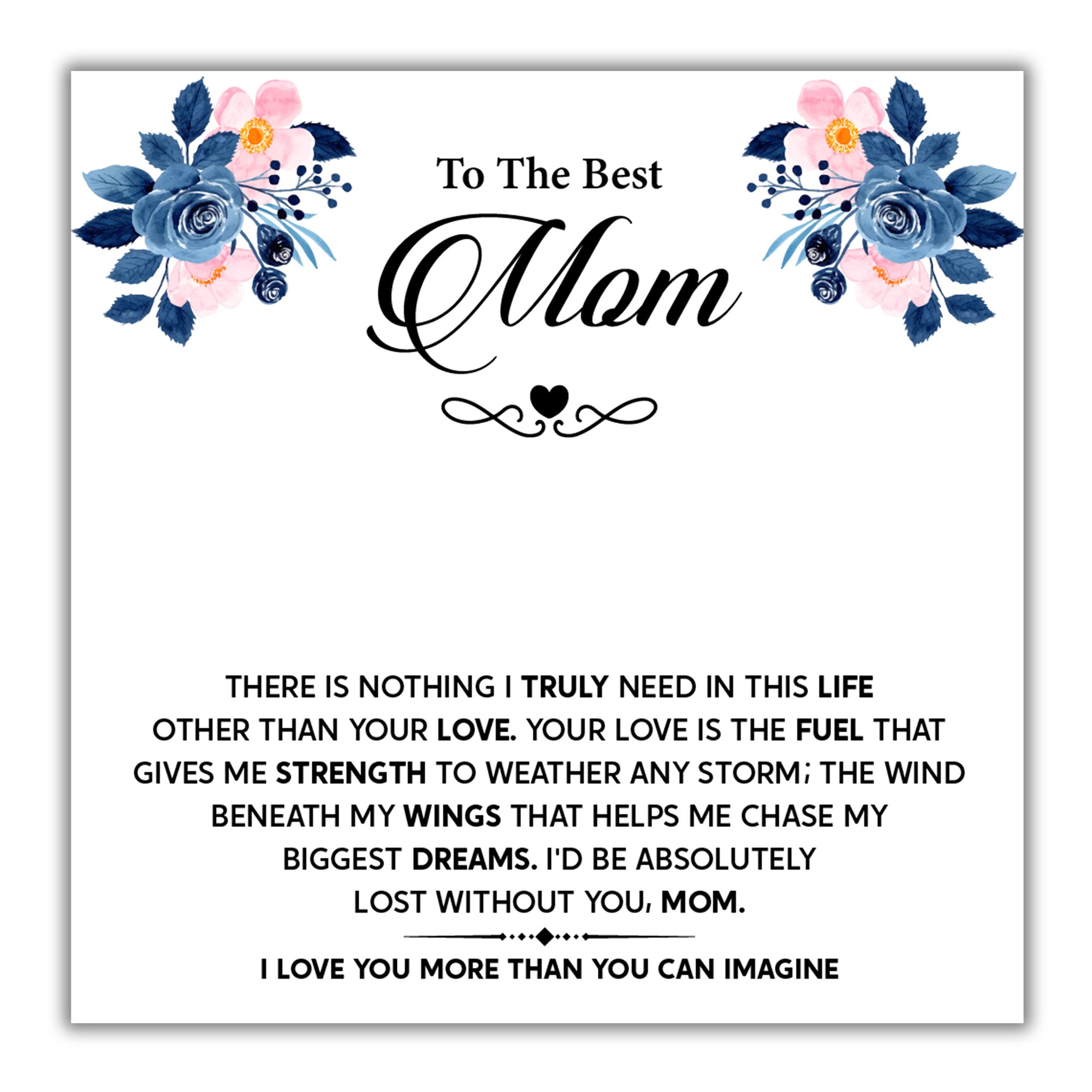 TRYNDI™ To My Best Mom Birdcage Necklace With Authentic Swarovski Crystals