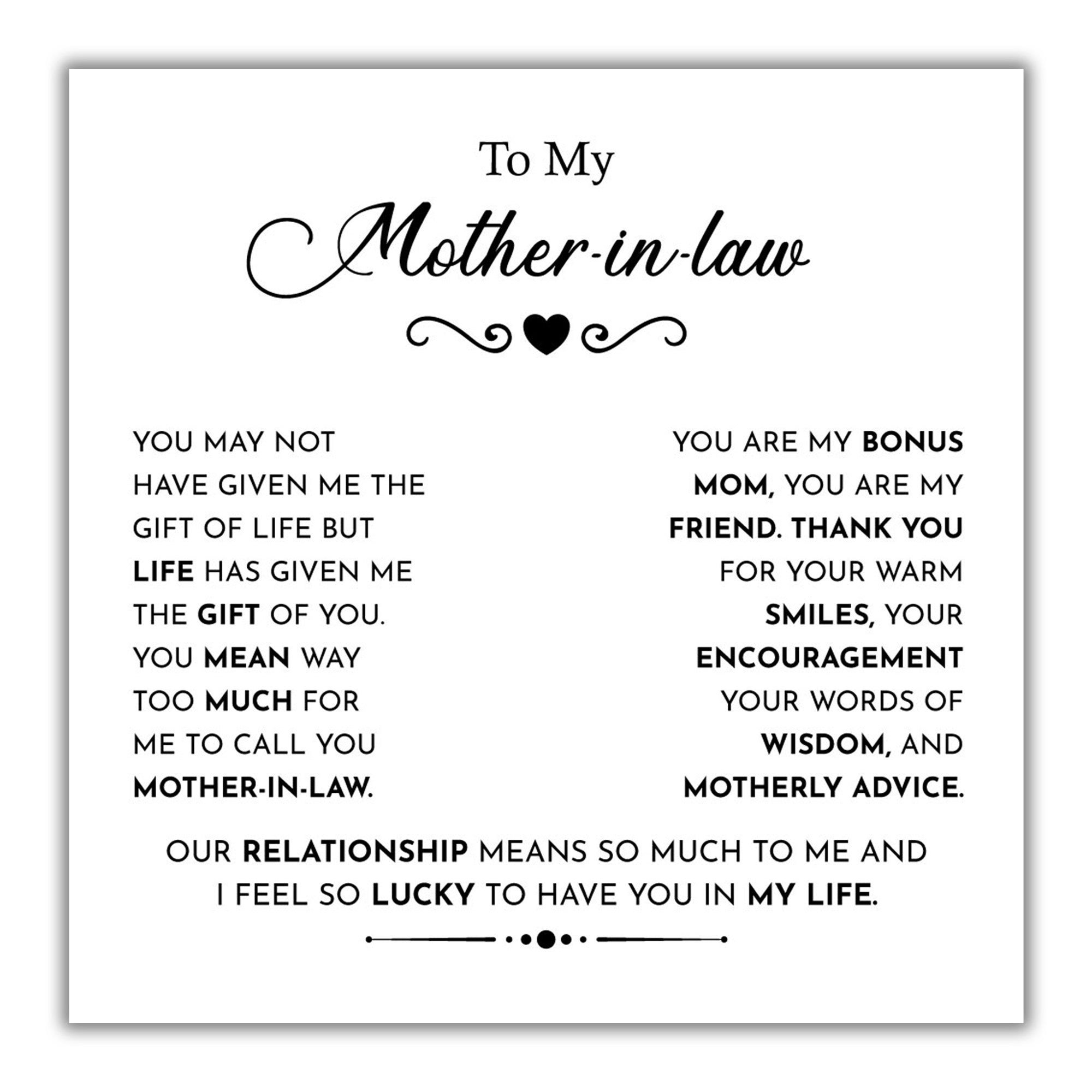 TRYNDI™ To My Mother-in-law Birdcage Necklace With Authentic Swarovski Crystals