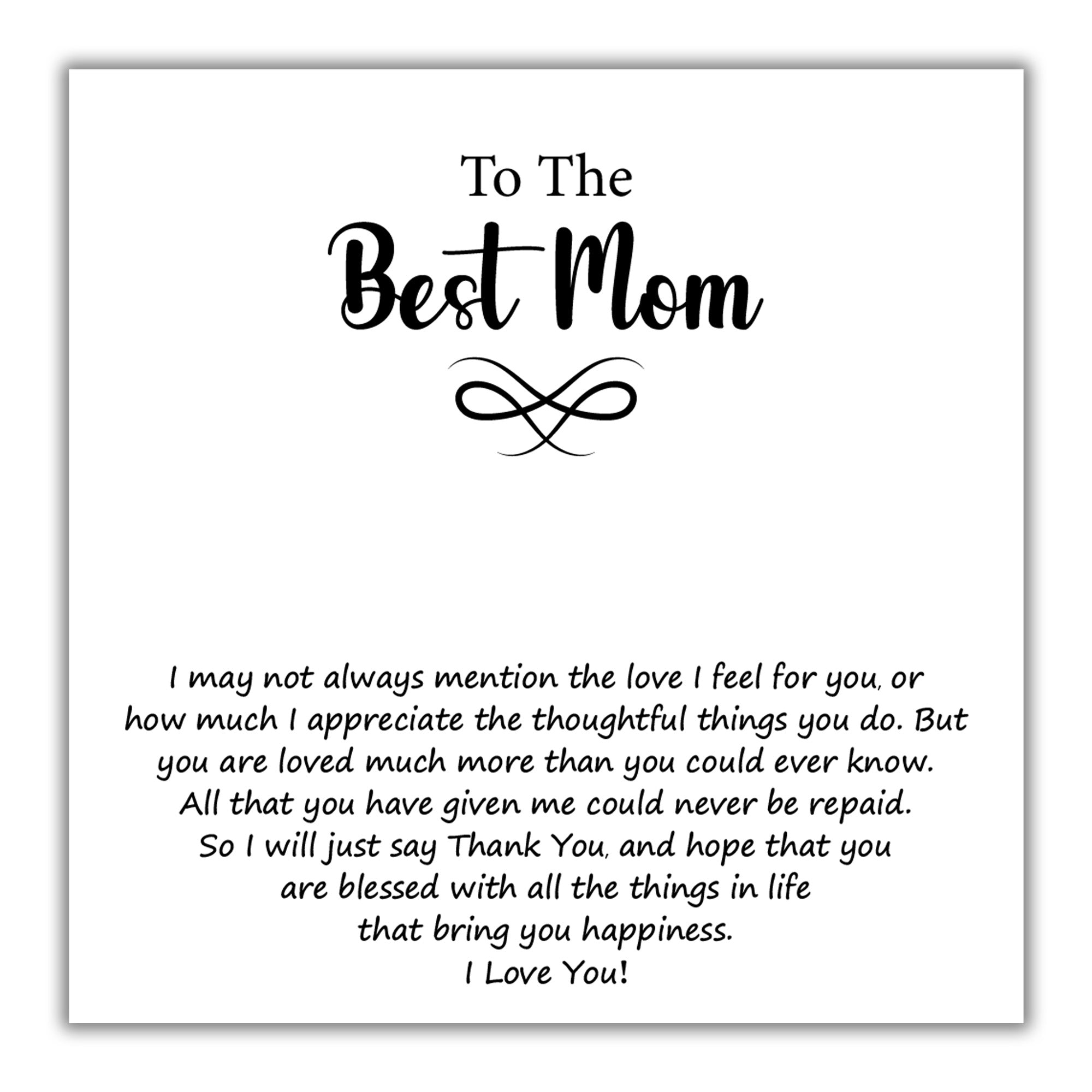 TRYNDI™ To My Best Mom Birdcage Necklace With Authentic Swarovski Crystals