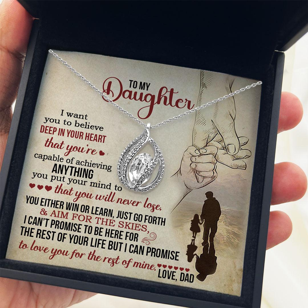 To My Daughter - Just Go Forth And Aim For The Skies - Orbital Birdcage Necklace - TRYNDI