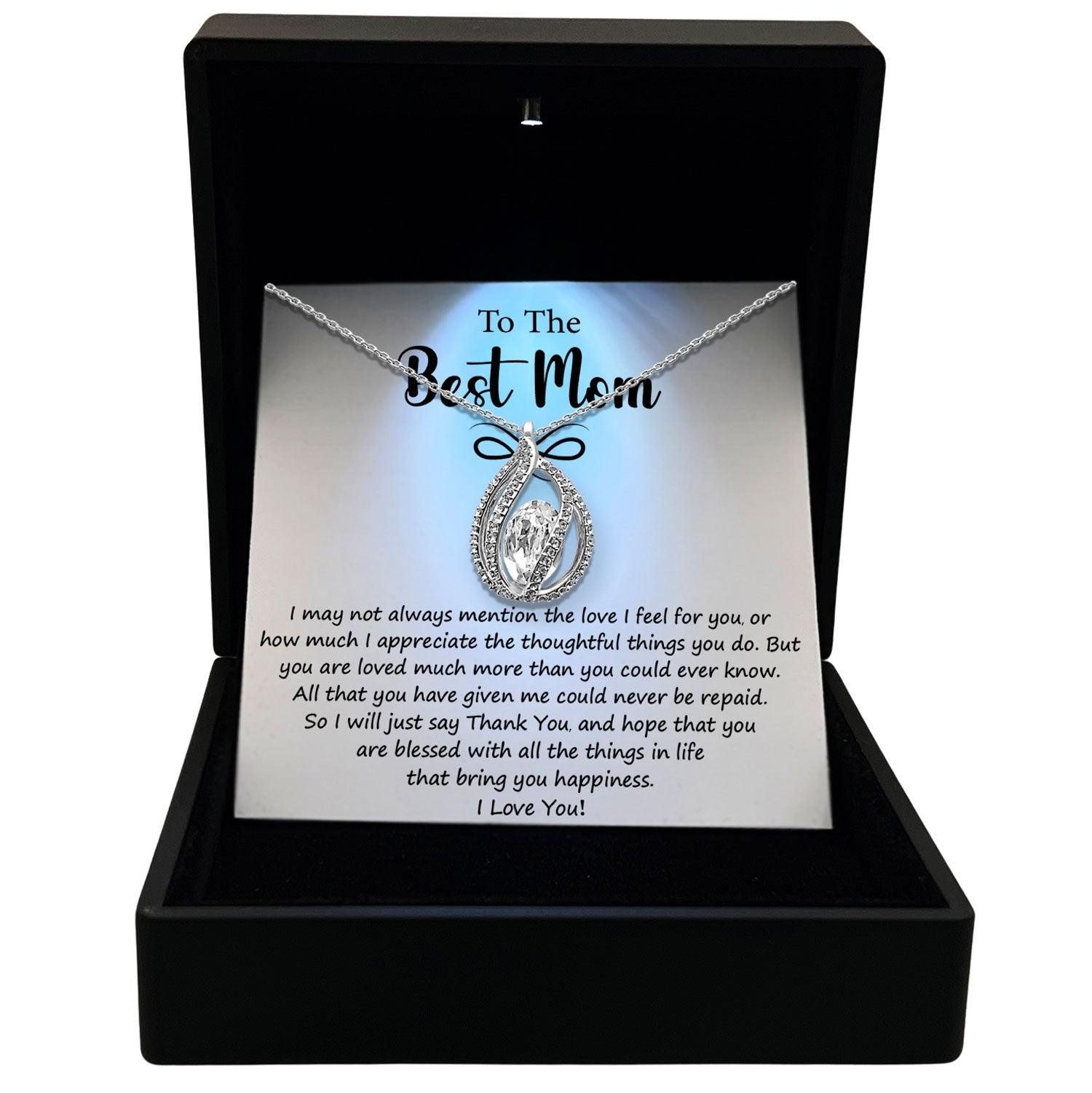 To My Best Mom - You Are Blessed With All The Things In Life That Bring You Happiness - Orbital Birdcage Necklace - TRYNDI