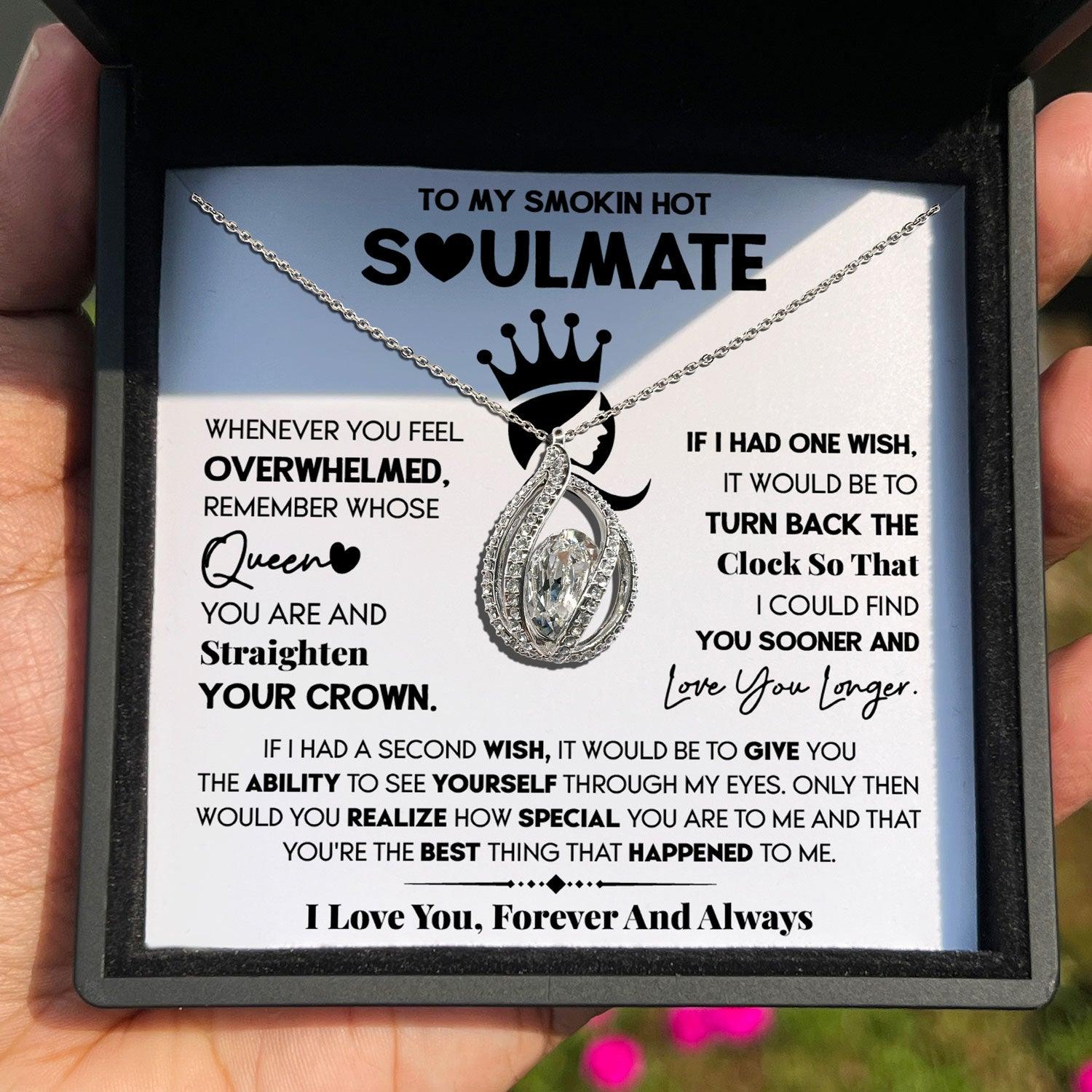 To My Smokin Hot Soulmate - If I Had a second Wish It Would Be To Give you - Orbital Birdcage Necklace - TRYNDI