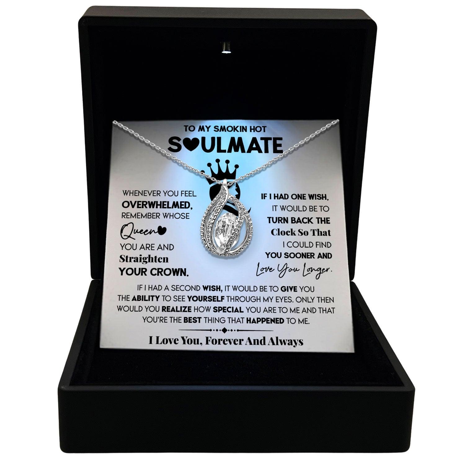 To My Smokin Hot Soulmate - If I Had a second Wish It Would Be To Give you - Orbital Birdcage Necklace - TRYNDI