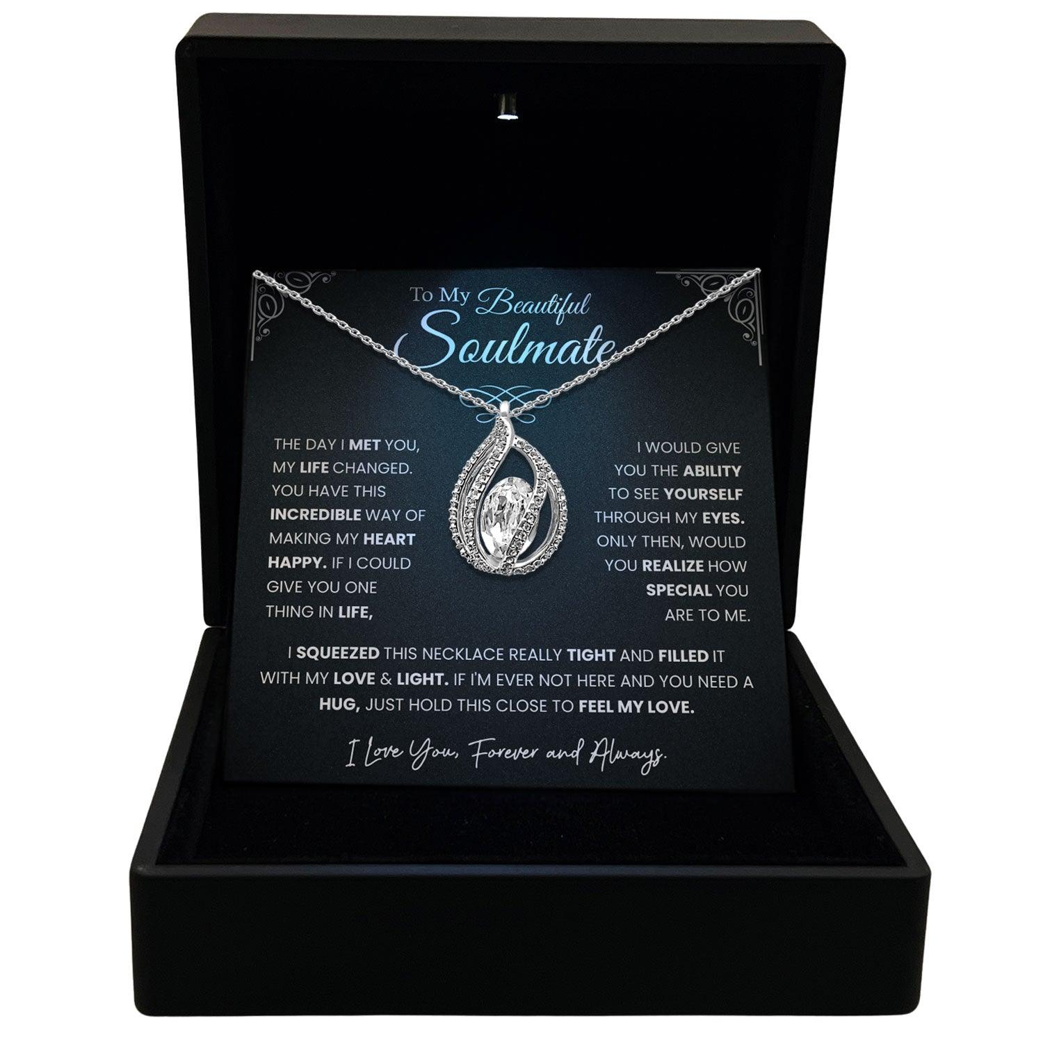To My Beautiful Soulmate - Would You Realize How Special You Are To Me - Orbital Birdcage Necklace - TRYNDI