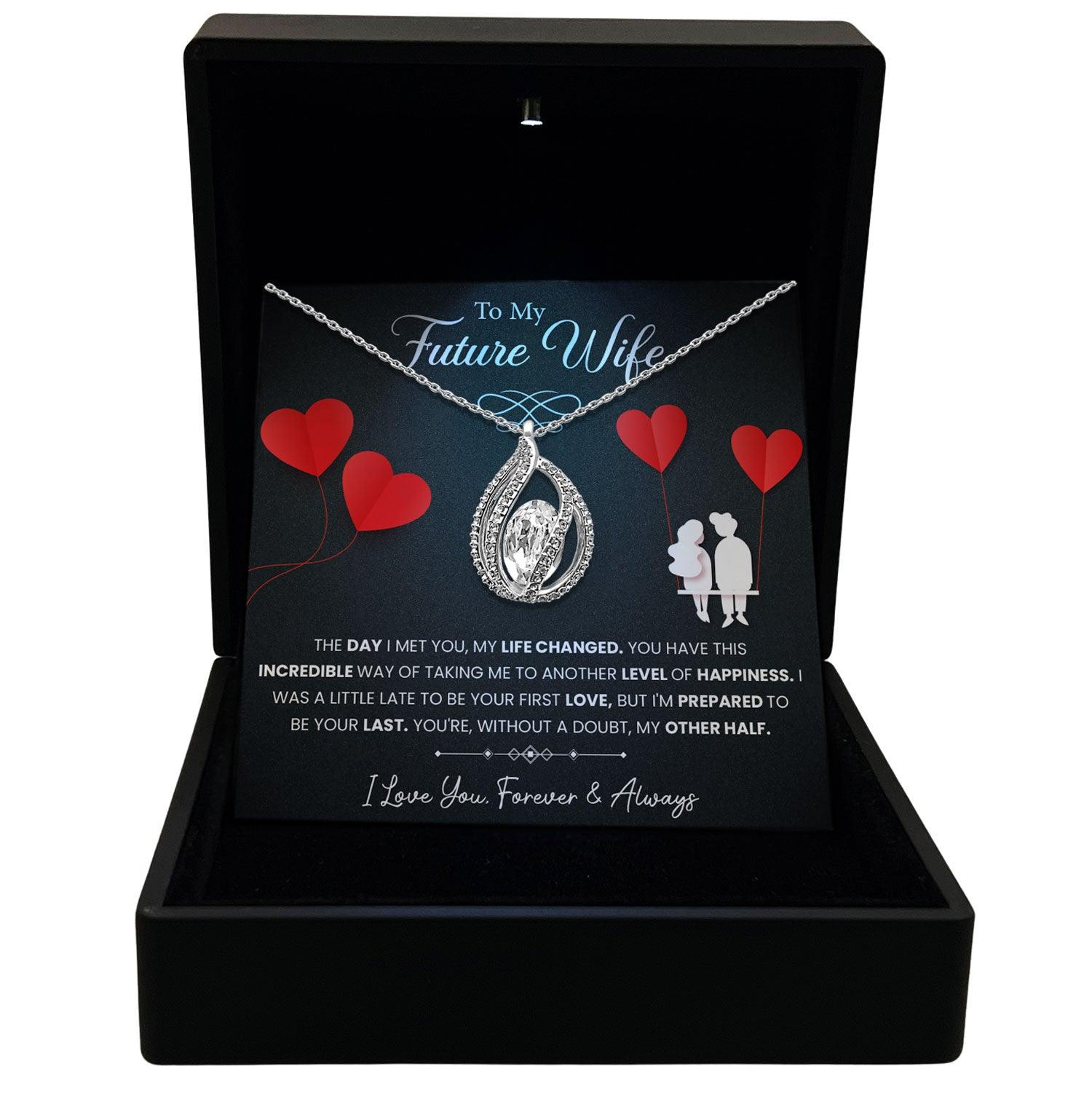 To My Future Wife - I'm Prepared To Be Your Last - Orbital Birdcage Necklace - TRYNDI