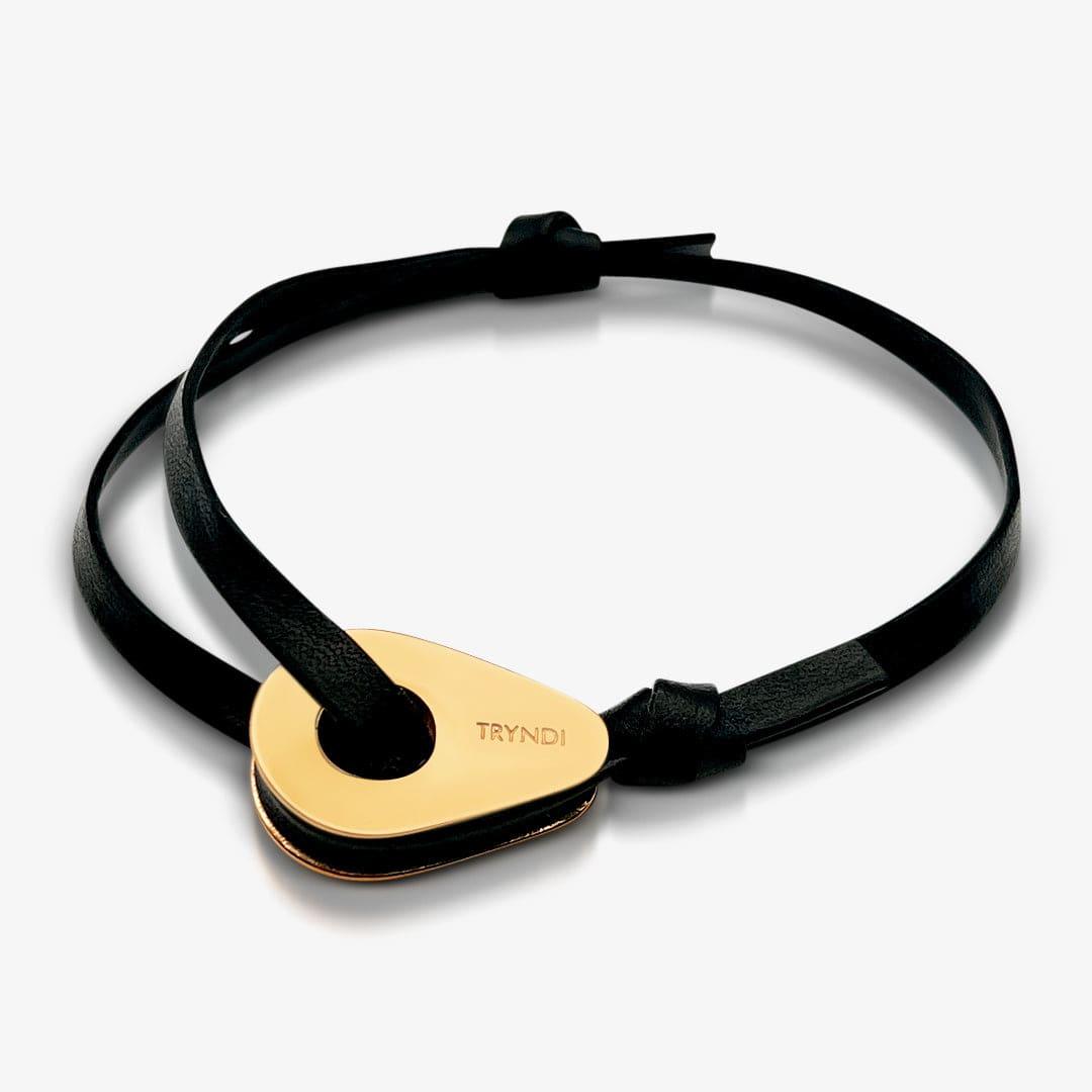 Premium Designer Tryndi Stainless Steel Handmade Italian Leather Bracelet for Men - TRYNDI