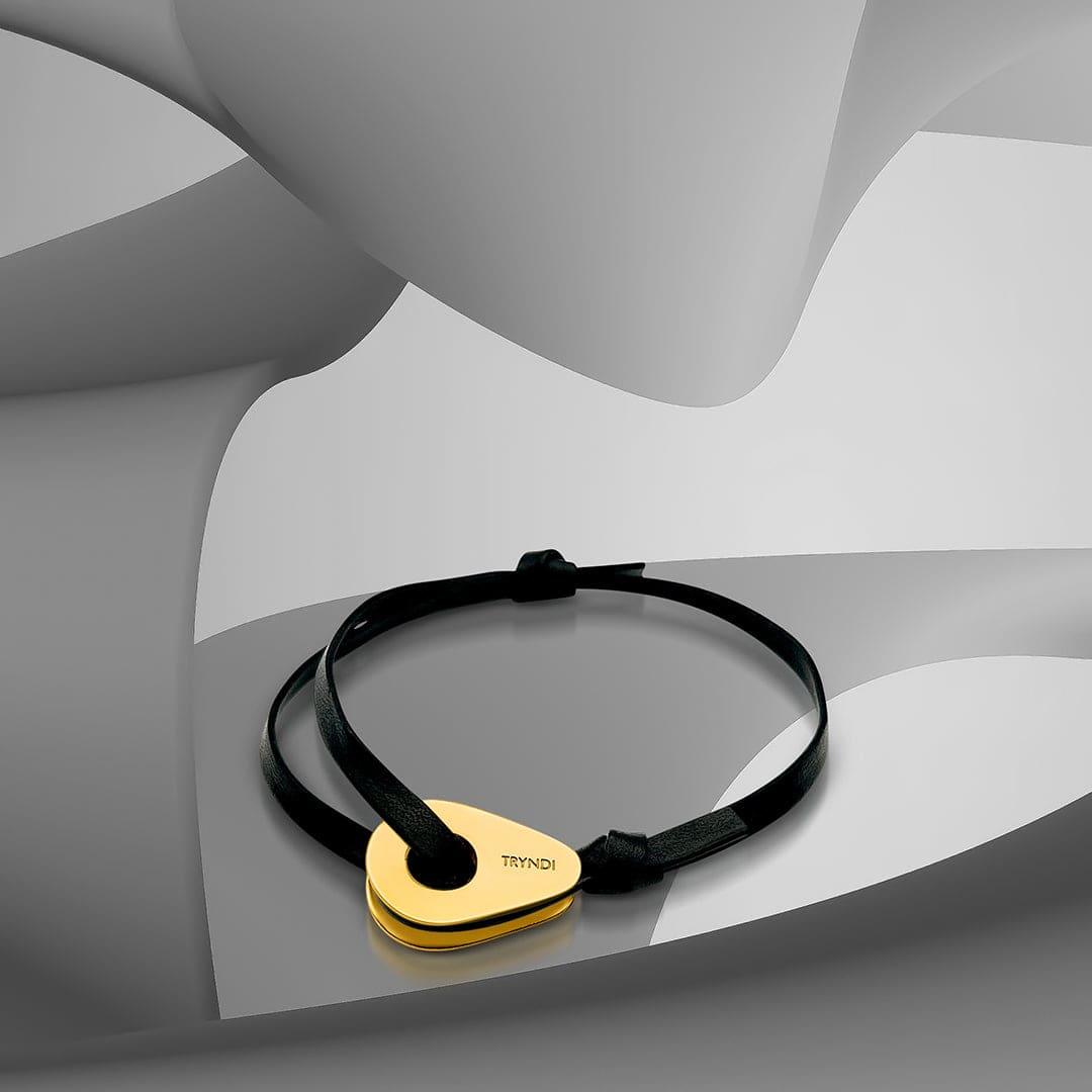 Premium Designer Tryndi Stainless Steel Handmade Italian Leather Bracelet for Men - TRYNDI