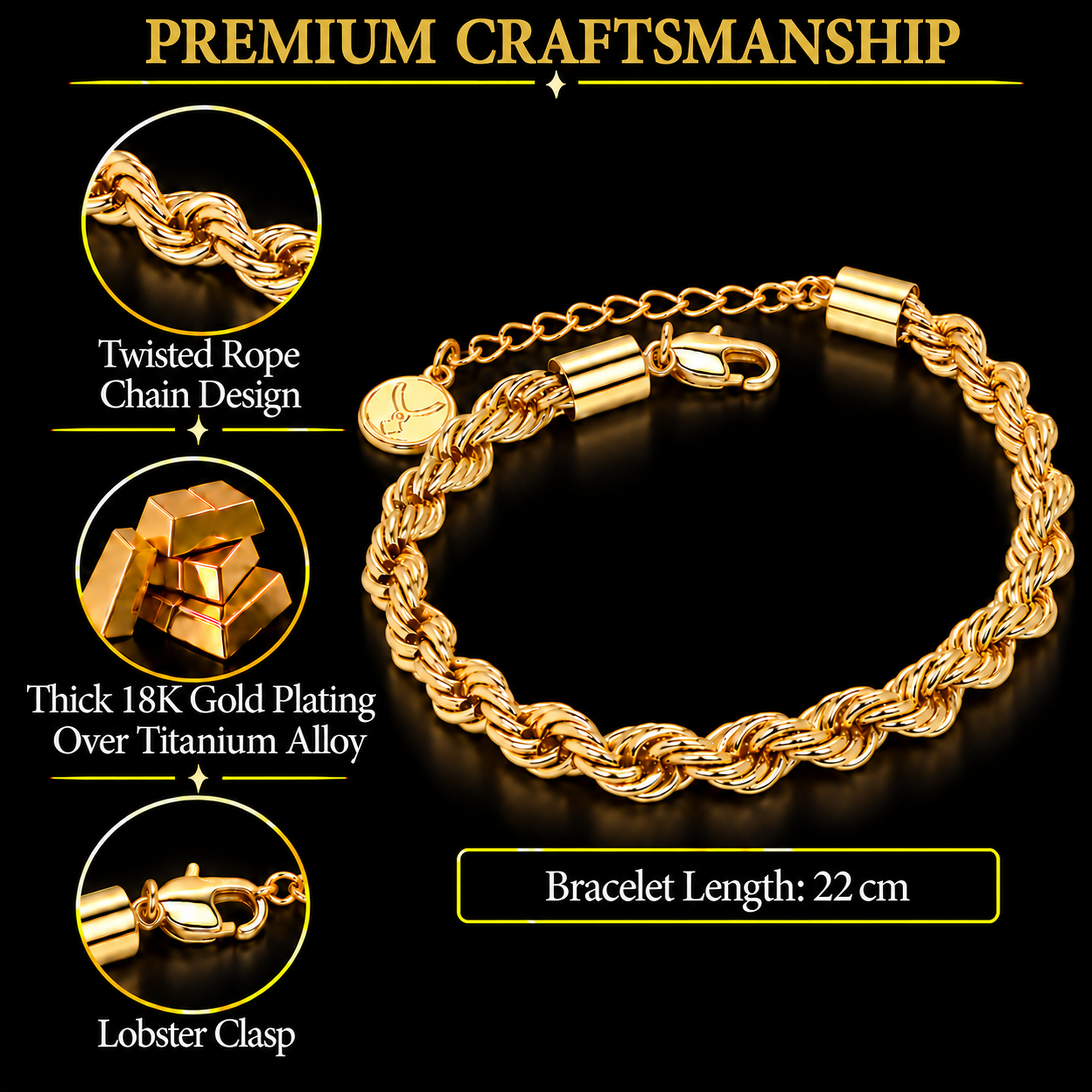 TRYNDI Braided Bracelet for Women