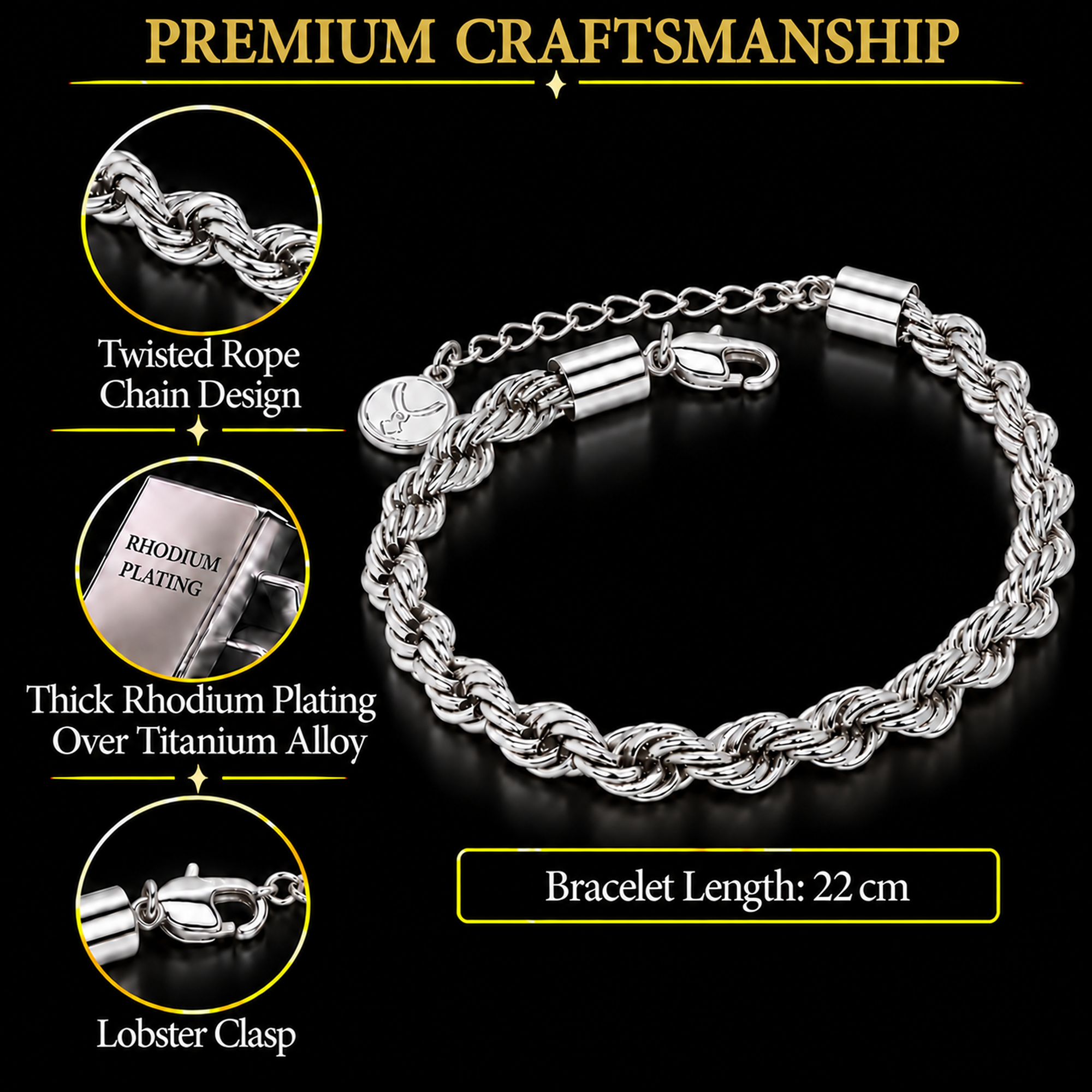 TRYNDI Braided Bracelet for Women