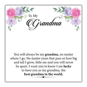 TRYNDI™  To My Grandma Love Knot Necklace With Authentic Swarovski Crystals