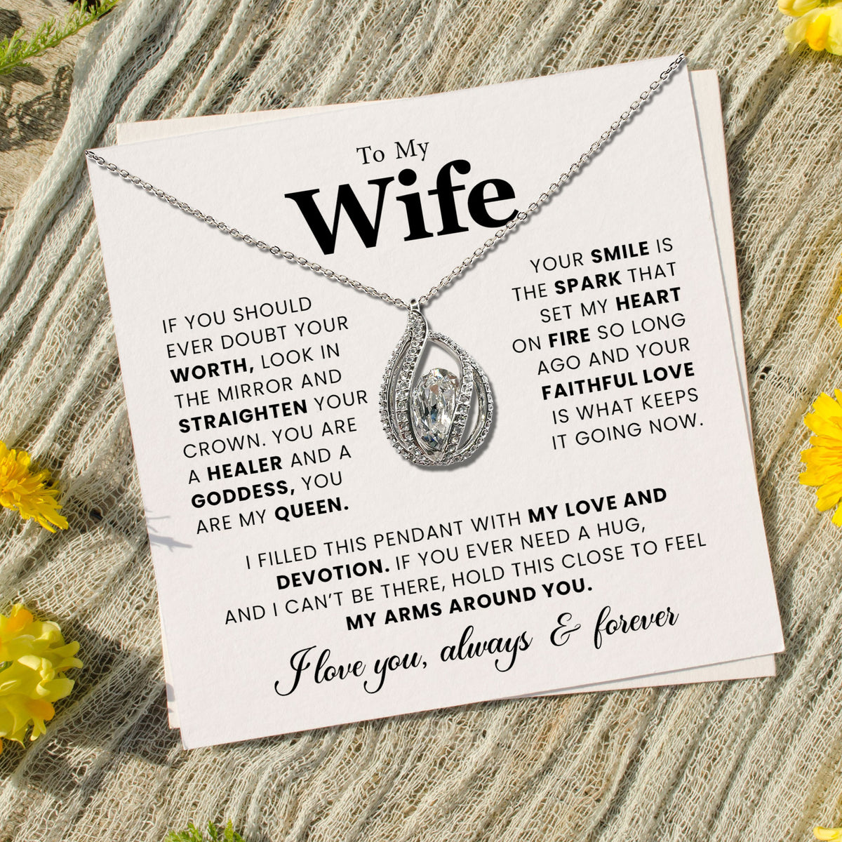 Message Card Jewelry