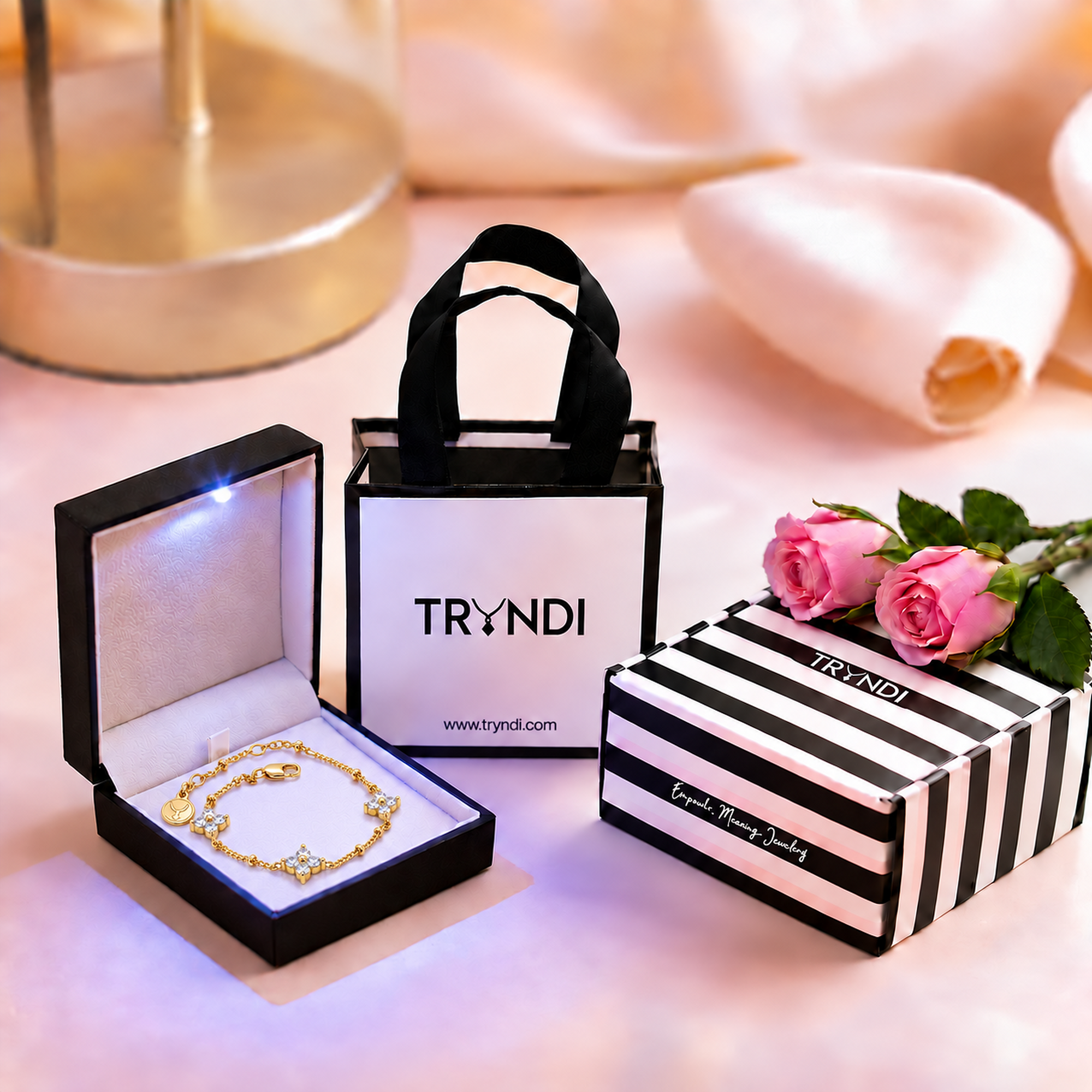TRYNDI Half Moon Bracelet for Women