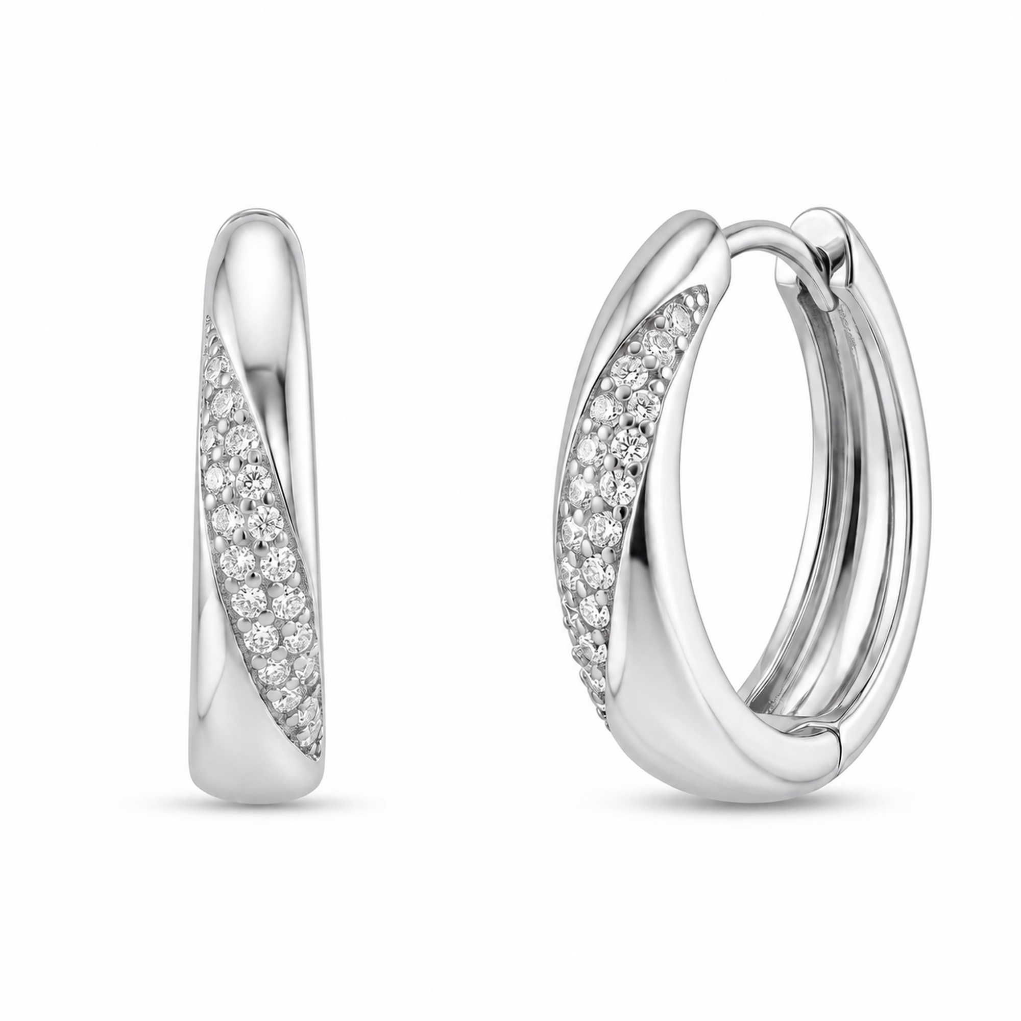 TRYNDI Frosted Crescent Earrings for Women