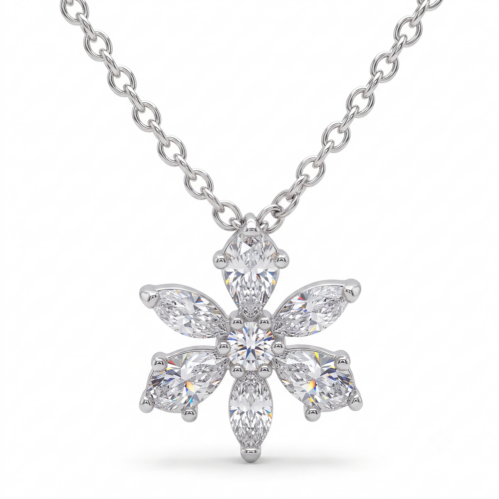 TRYNDI  Sparking Daisy Necklace for women