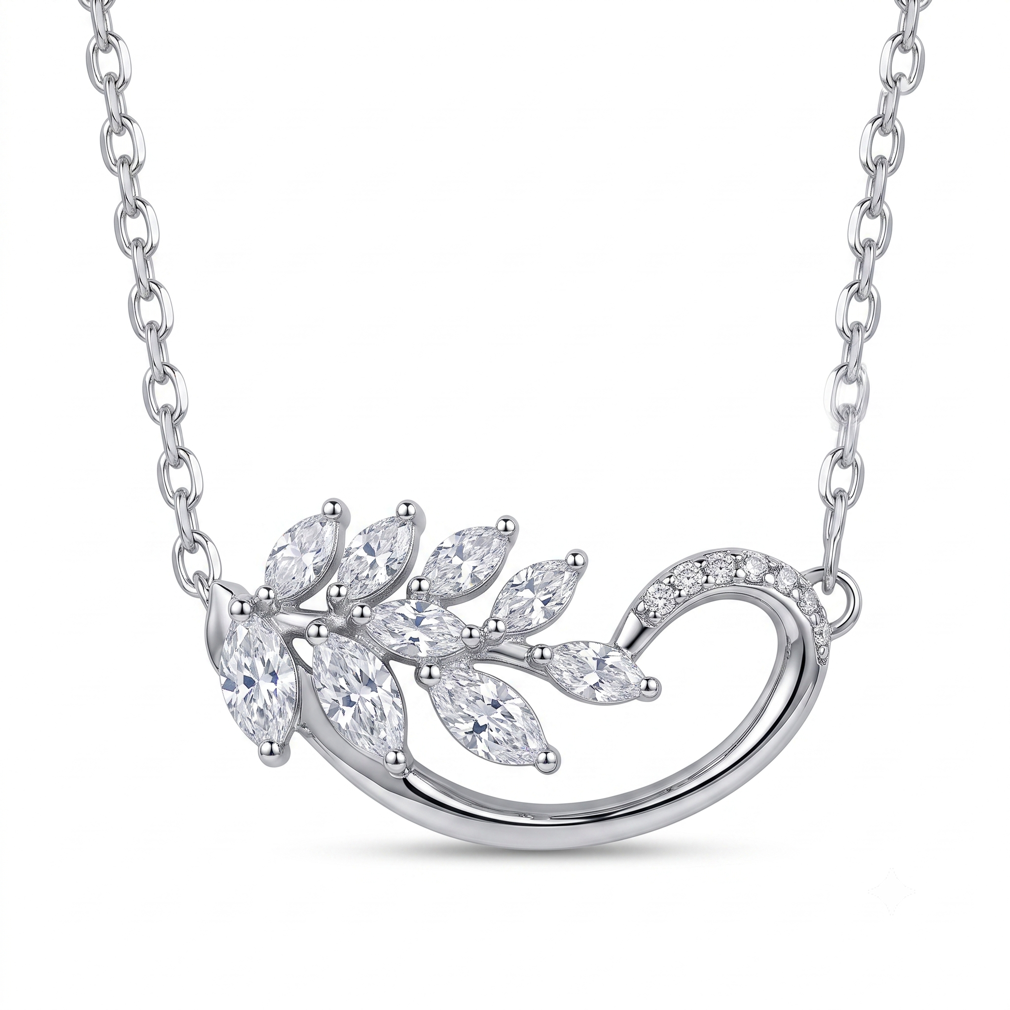 Spiral Up Heart Necklace for women