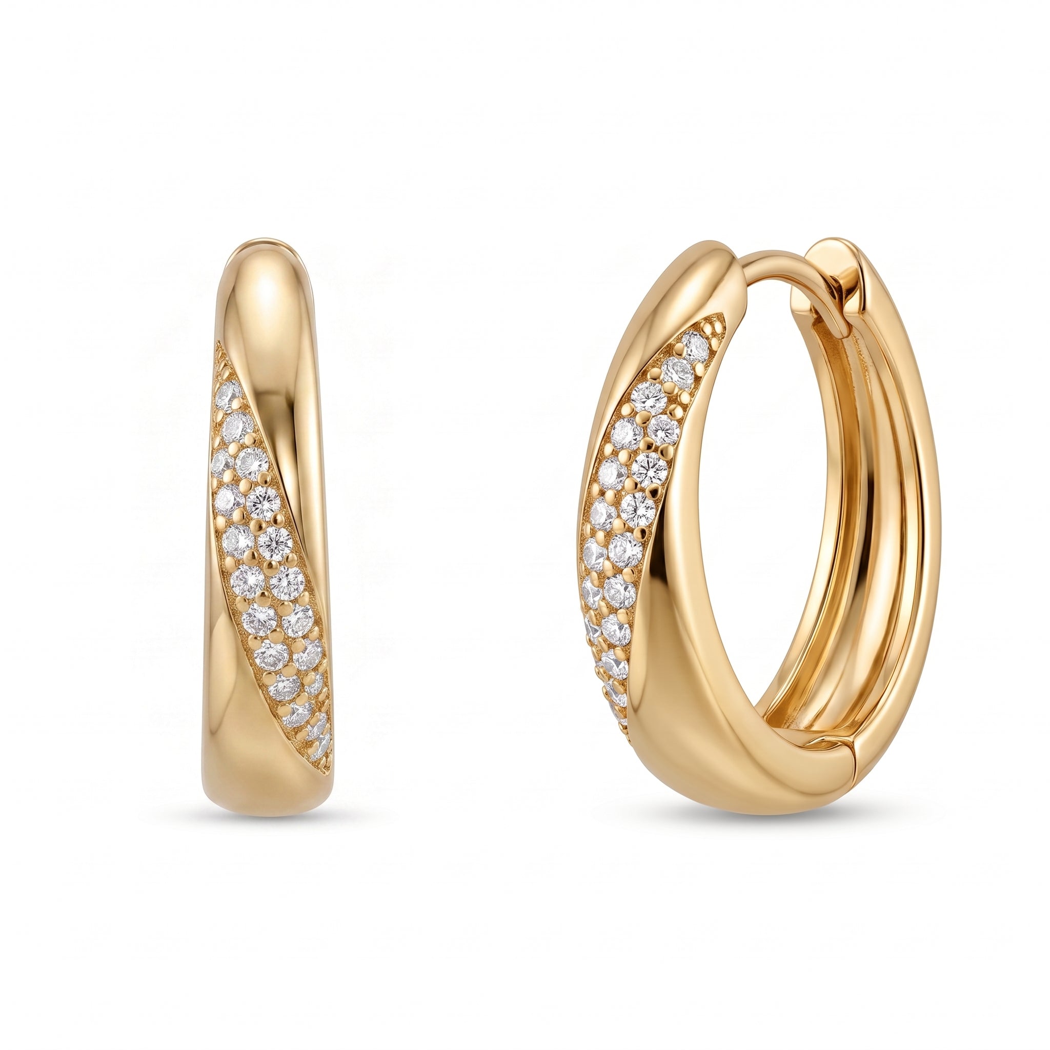 TRYNDI Frosted Crescent Earrings for Women