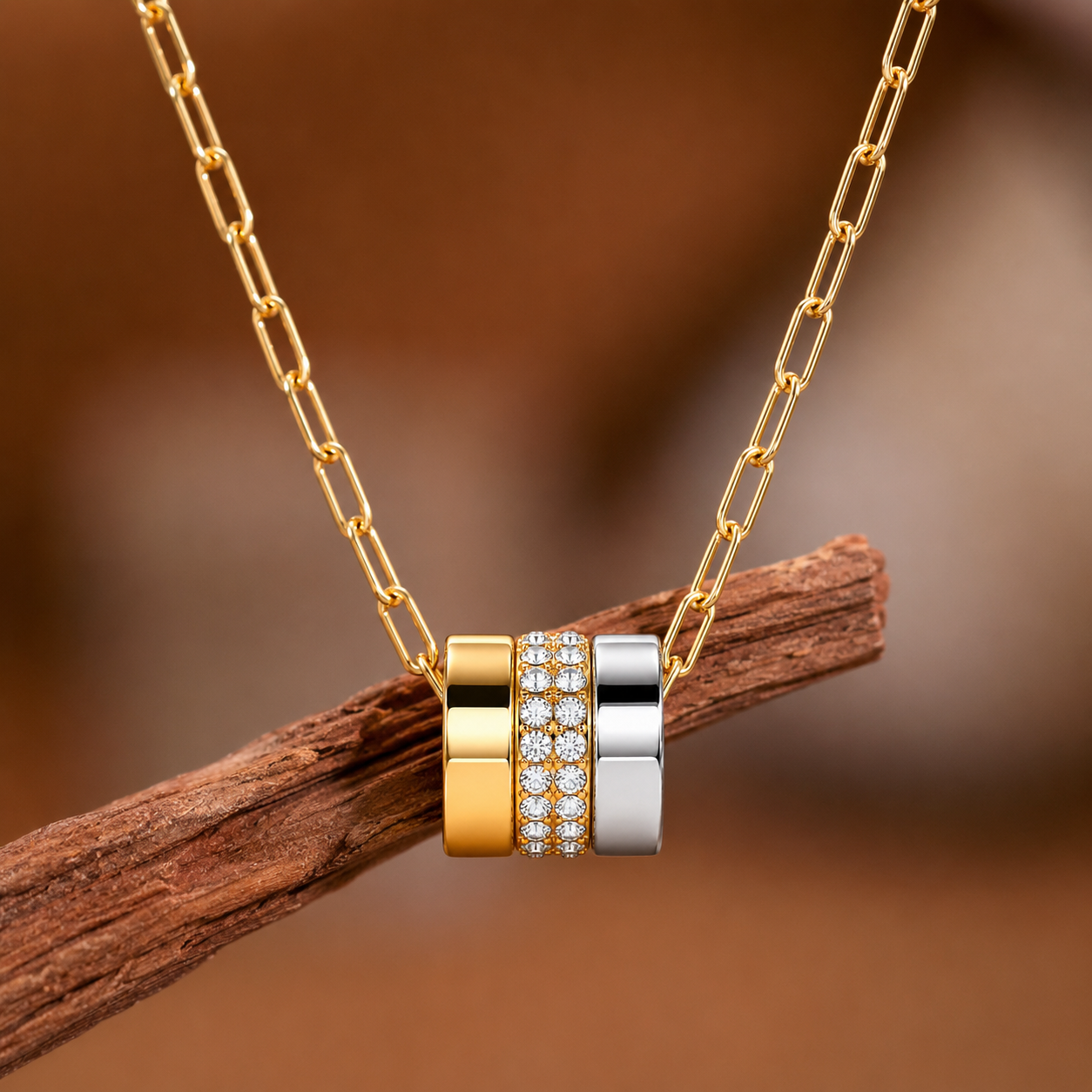 TRYNDI Trio Charm Necklace for women