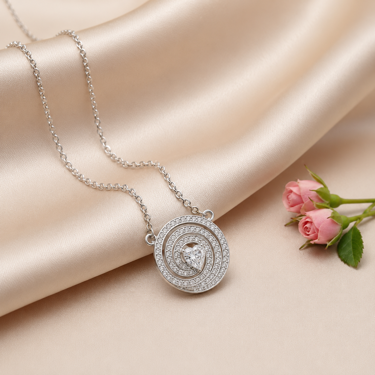 Spiral Up Embrace Necklace for women