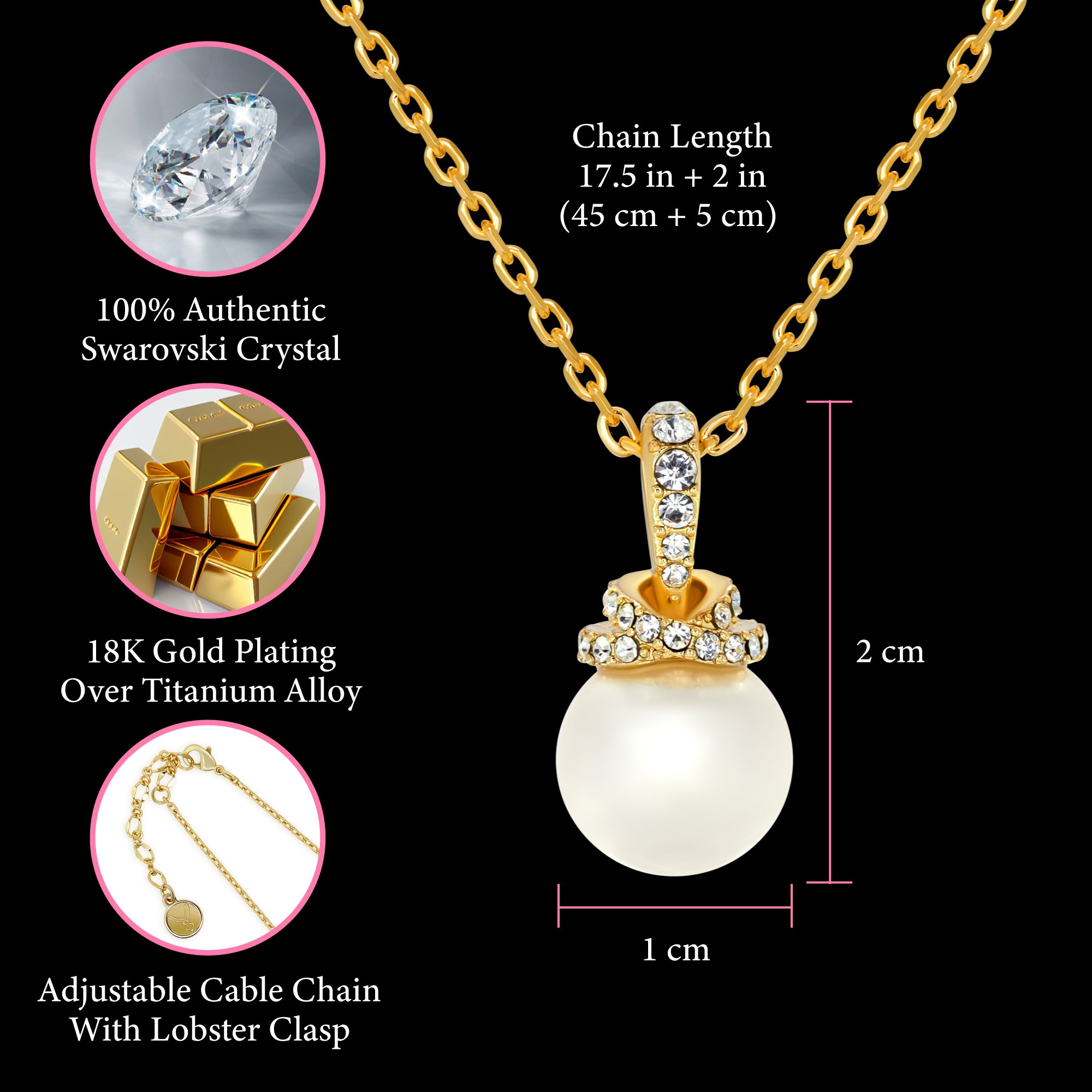 Single Radiant Pearl Necklace