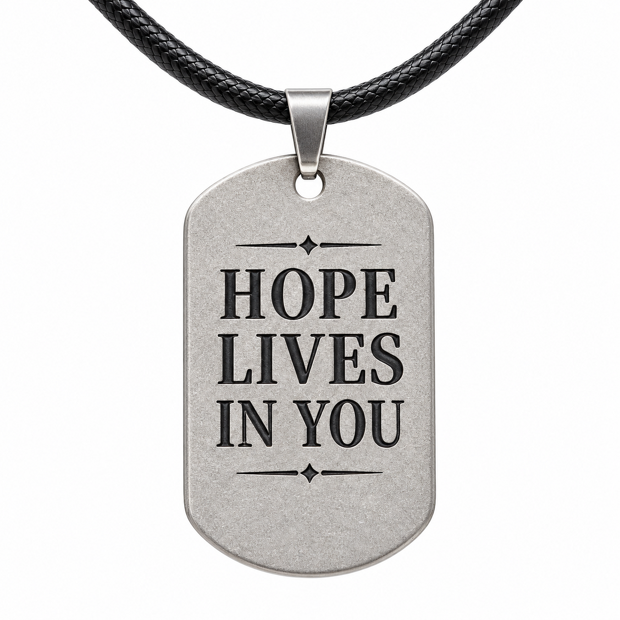 Spiral Up Energy Dog Tag for Men