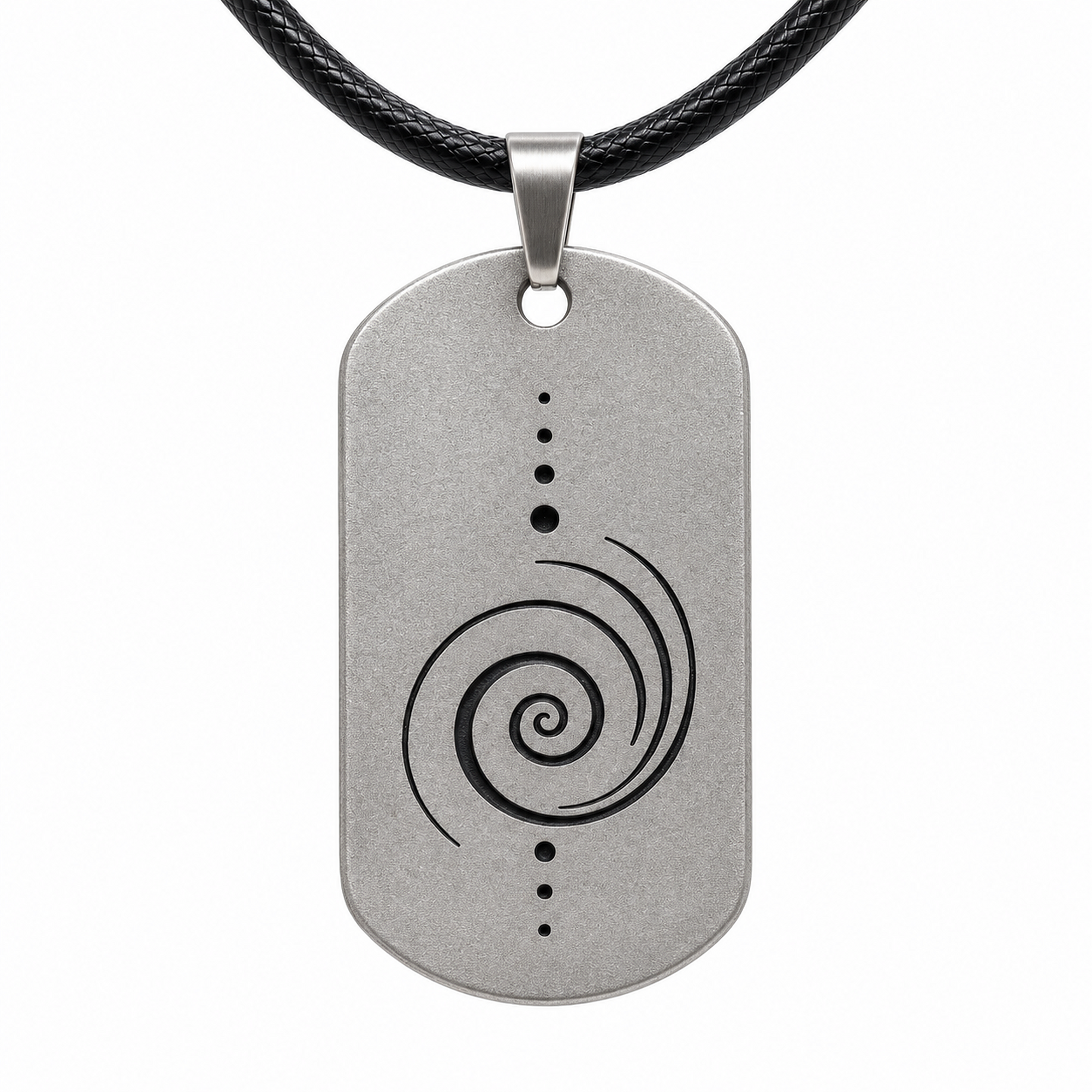 Spiral Up Energy Dog Tag for Men