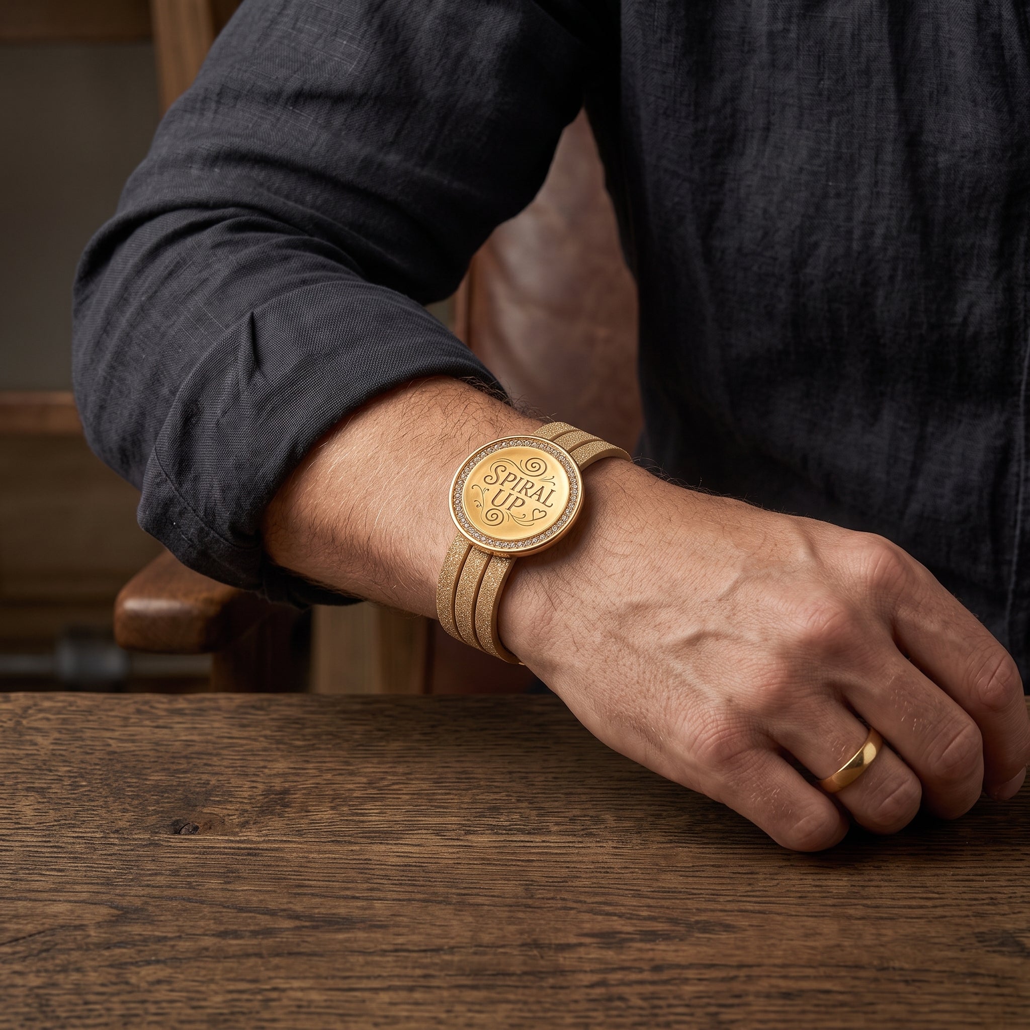 Spiral Up Power Bracelet for Men