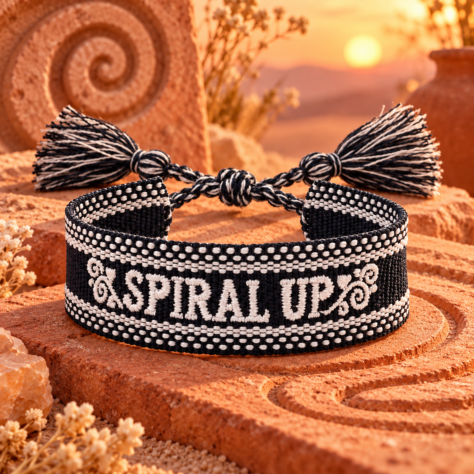 Spiral Up Weave Bracelet for Men