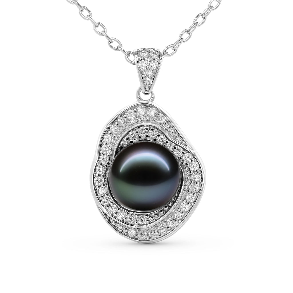 Tahitian Black Pearl Circle Necklace – TRYNDI