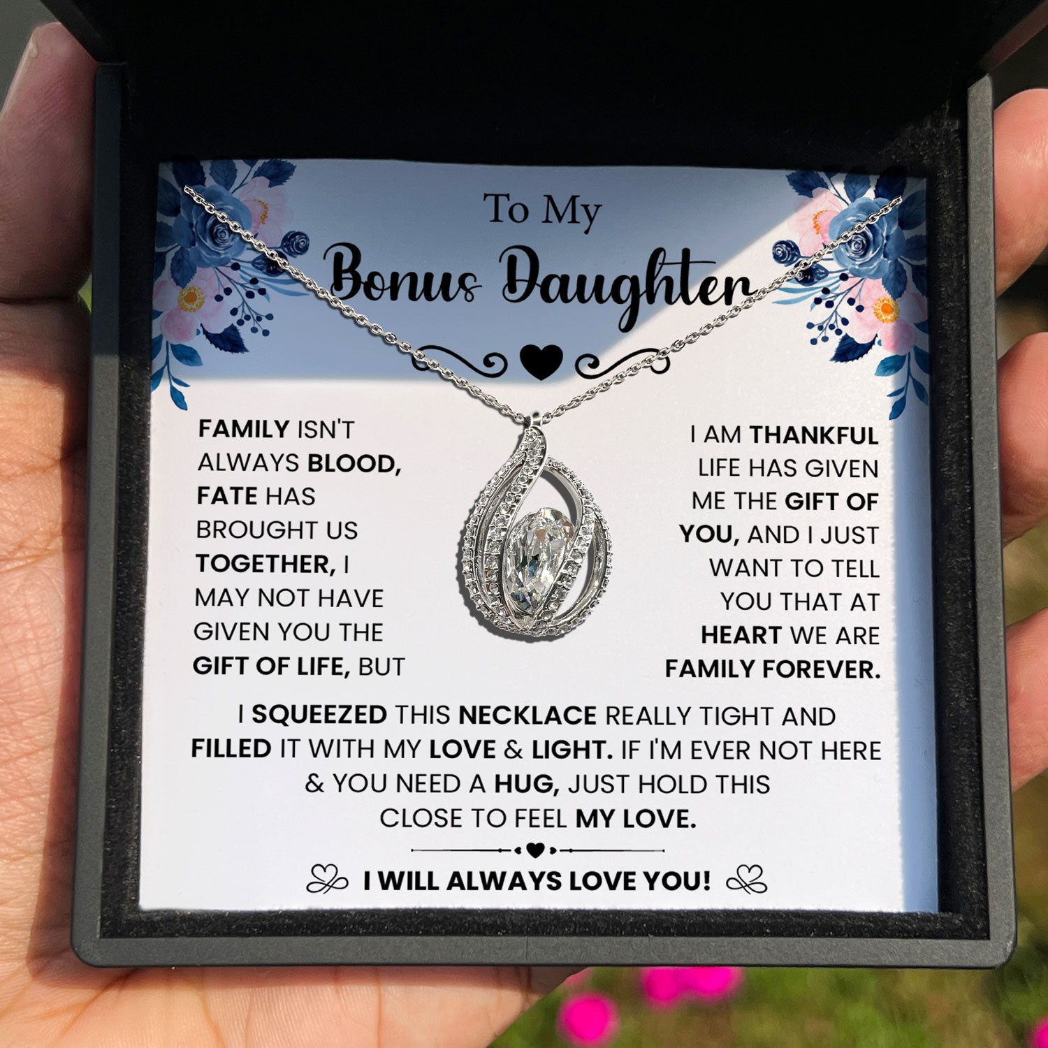 Message Card Necklace for Your Sunshine
