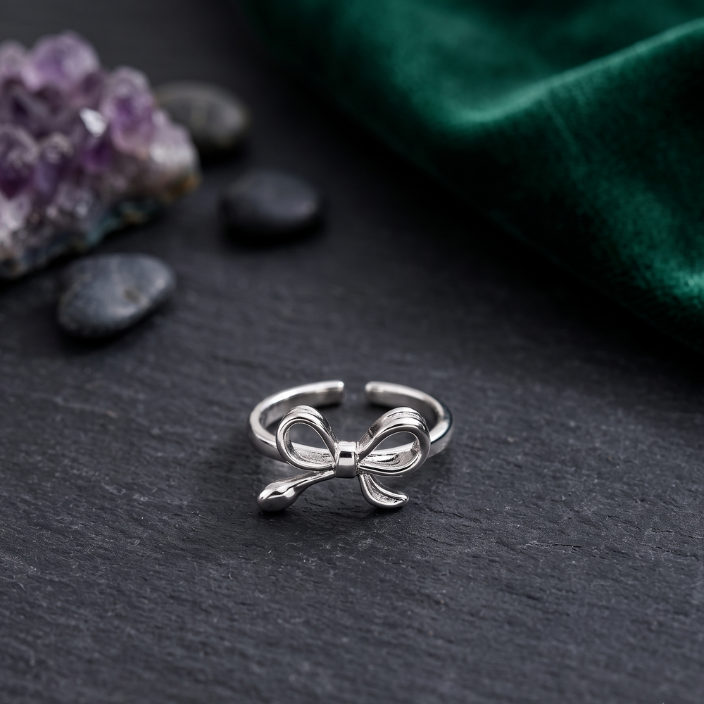 TRYNDI Bow Tie Ring for Women
