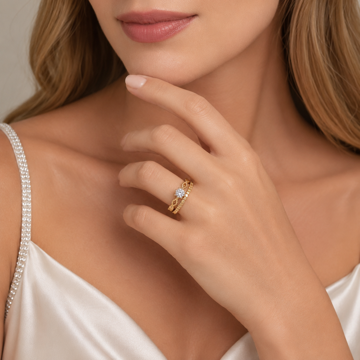 TRYNDI Royal Crown Ring for Women