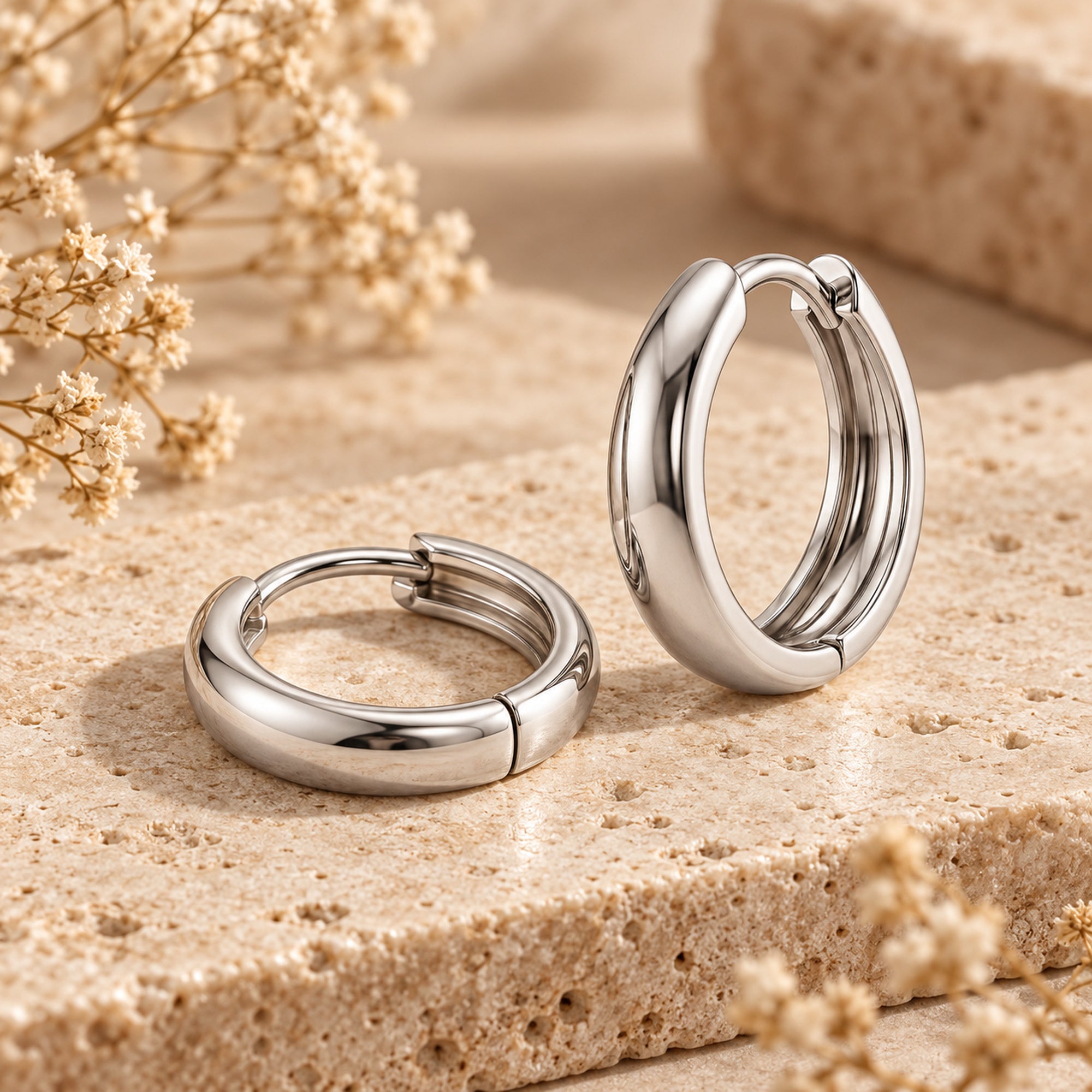 TRYNDI Doule Oval Earrings for Women