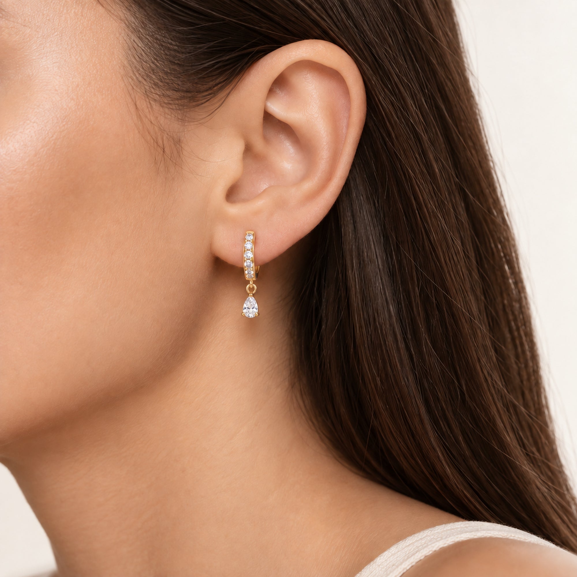 Tryndi Moon Dew Earrings for Women