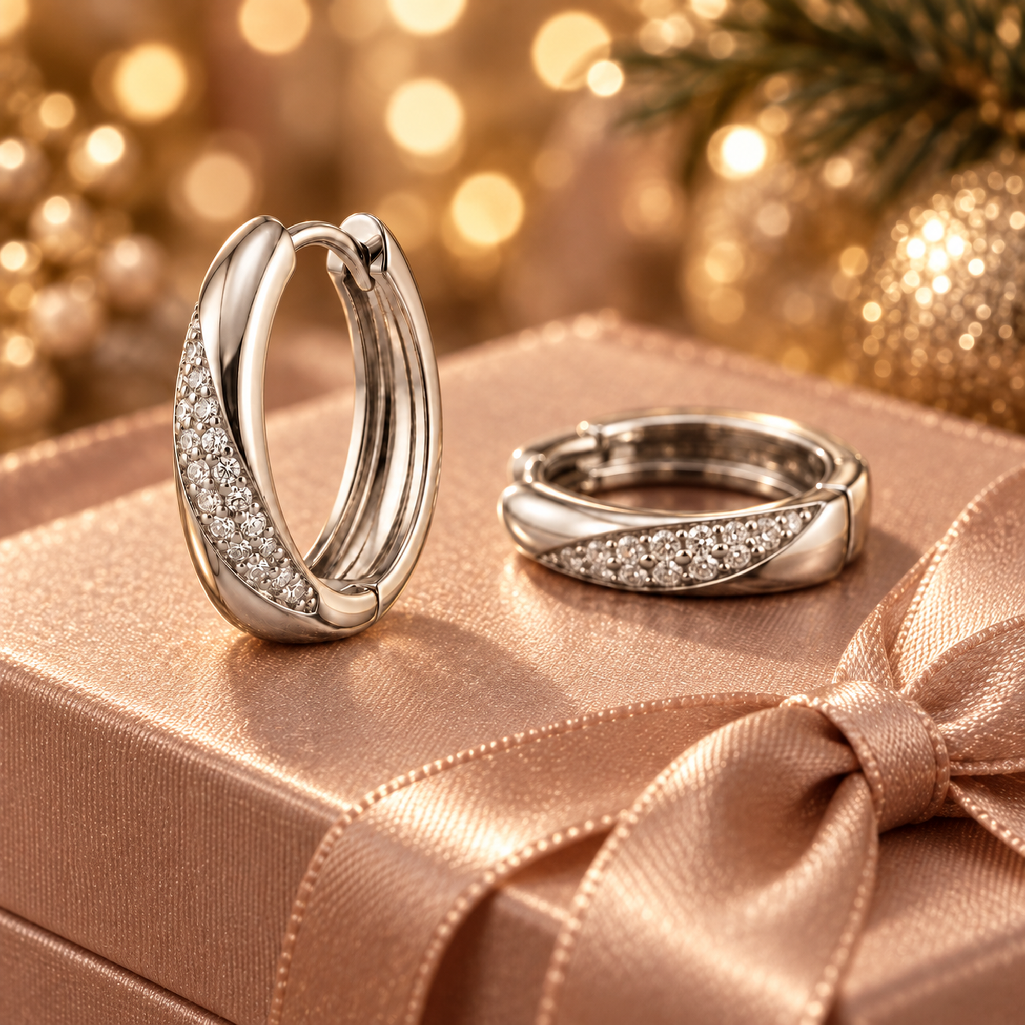 TRYNDI Frosted Crescent Earrings for Women