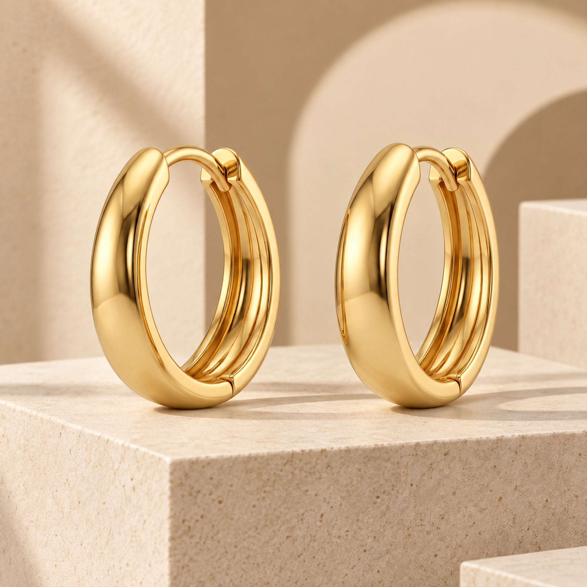 TRYNDI Doule Oval Earrings for Women