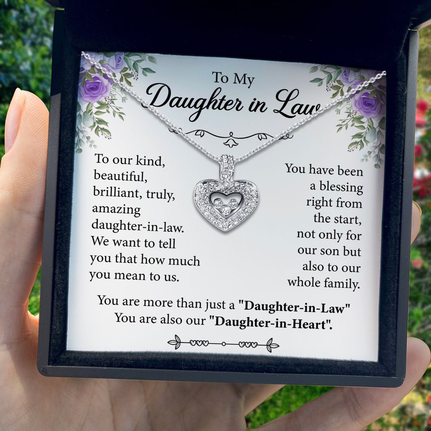 Message Card Necklace for Your Sunshine