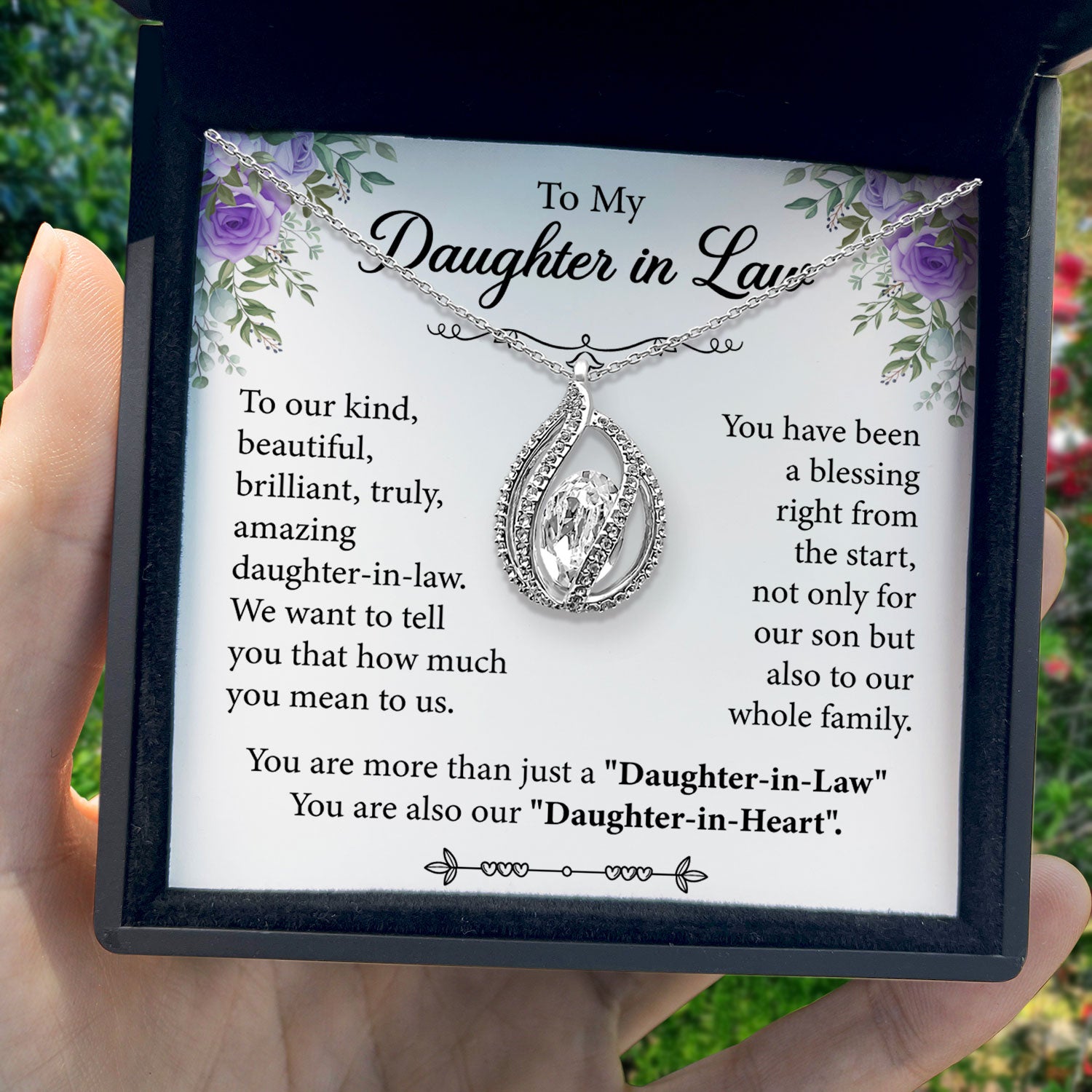 Message Card Necklace for Your Sunshine