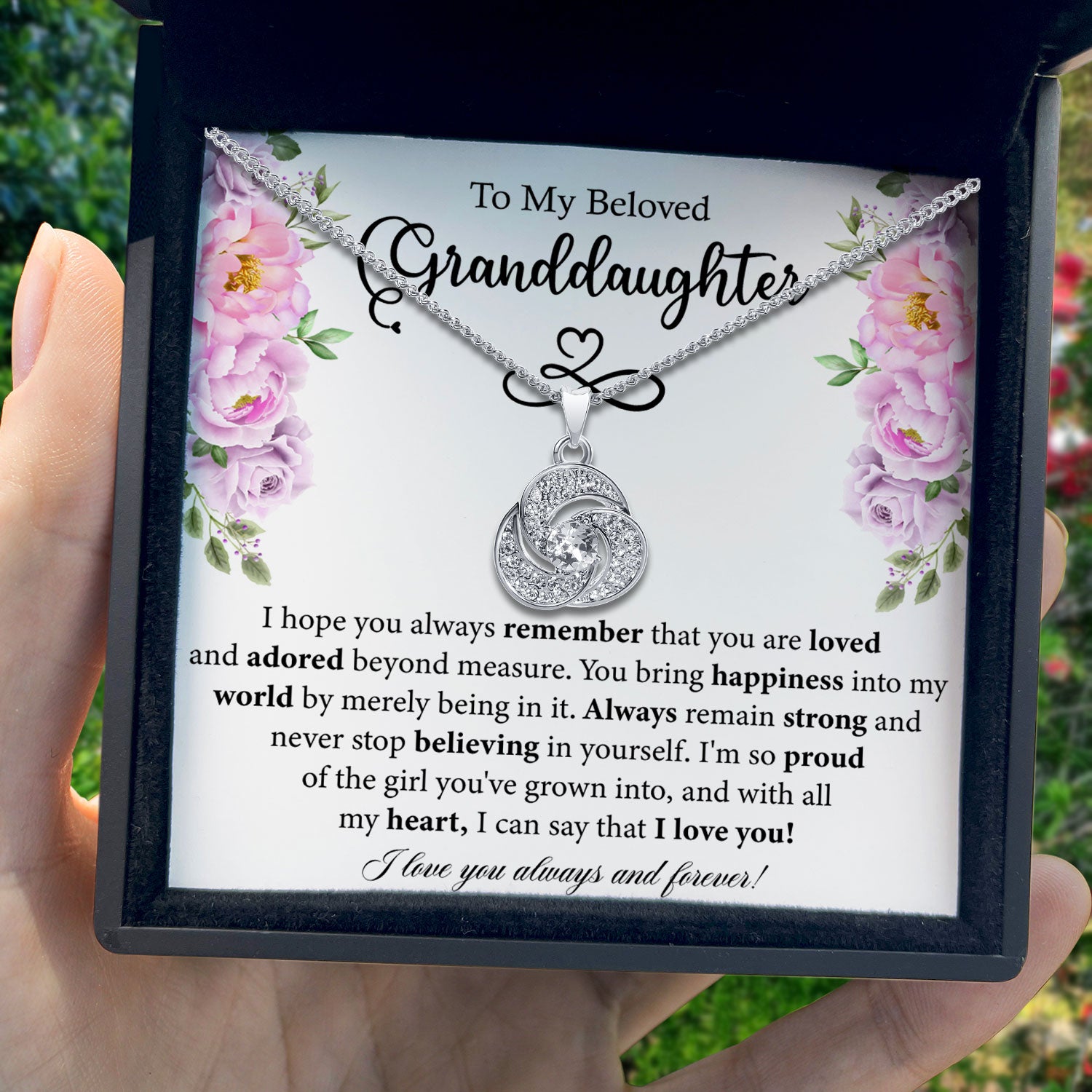 granddaughter gifts from grandma from grandpa granddaughter necklace g –  OC9 Gifts