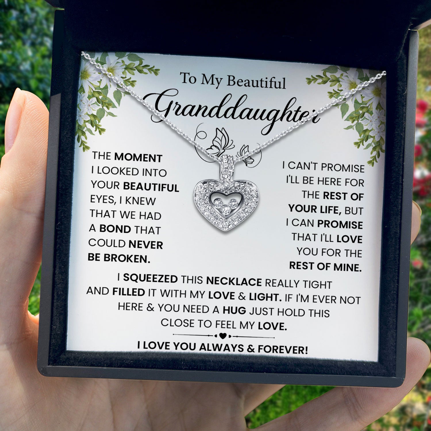Message Card Necklace for Your Sunshine
