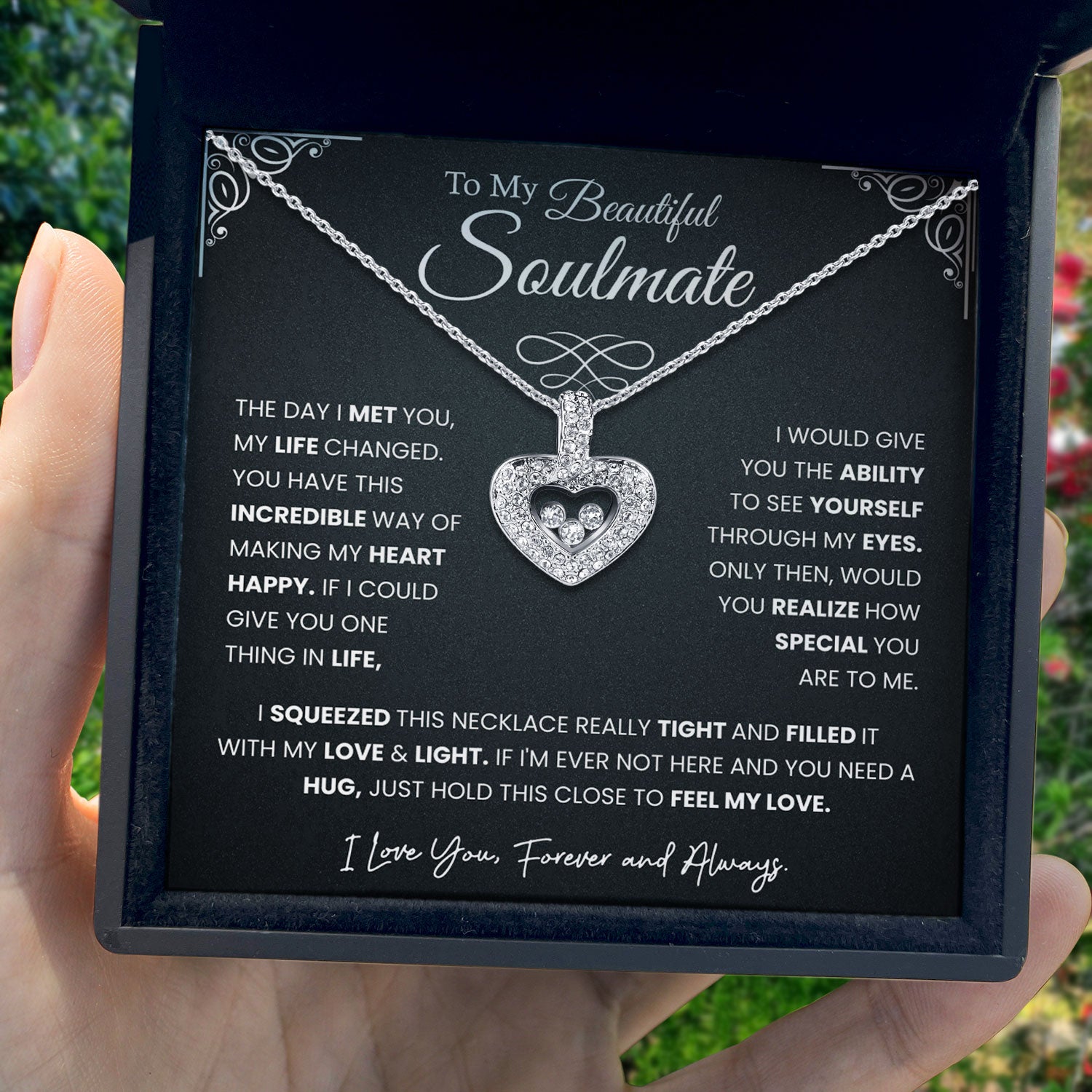 Message Card Necklace for Your Loved One