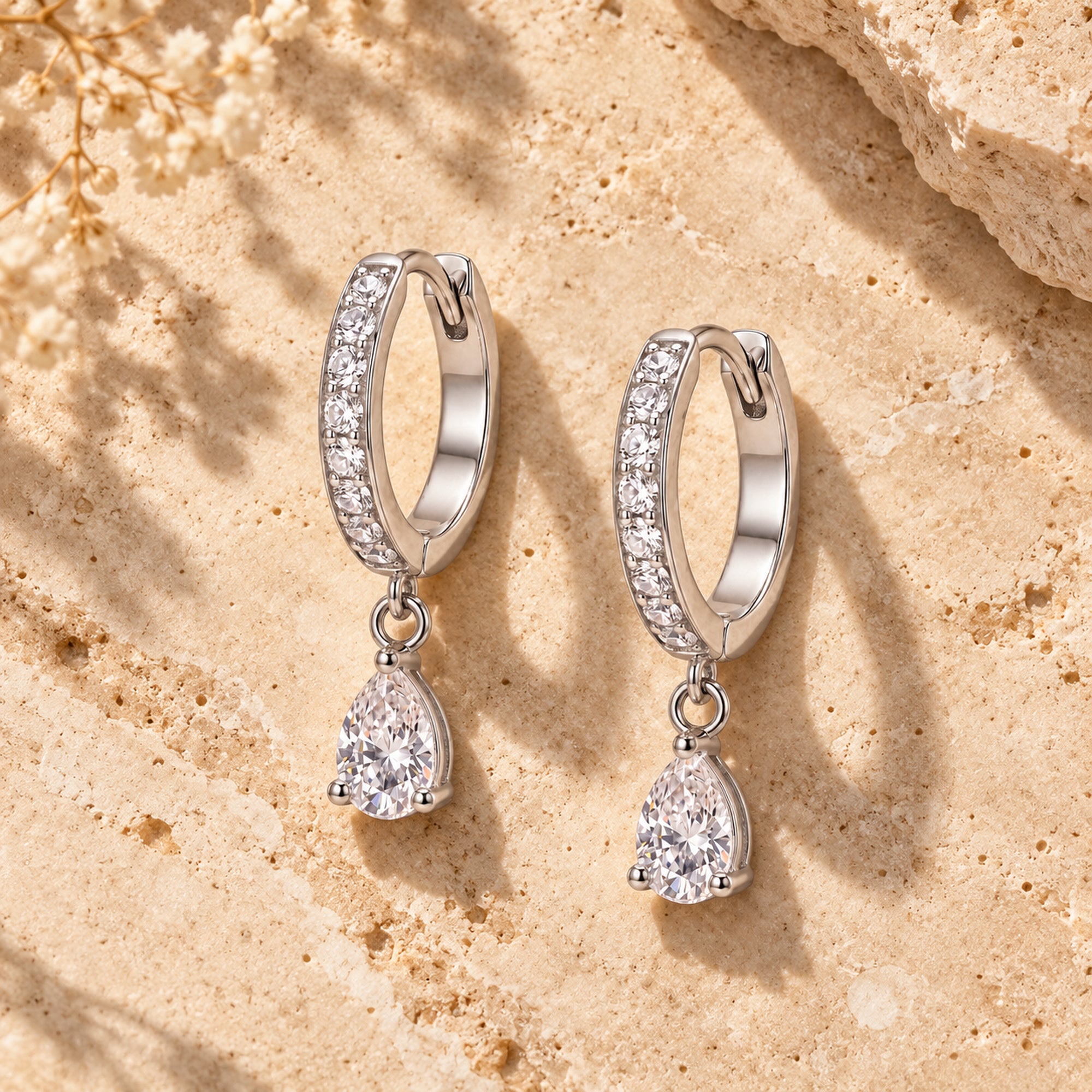 Tryndi Moon Dew Earrings for Women