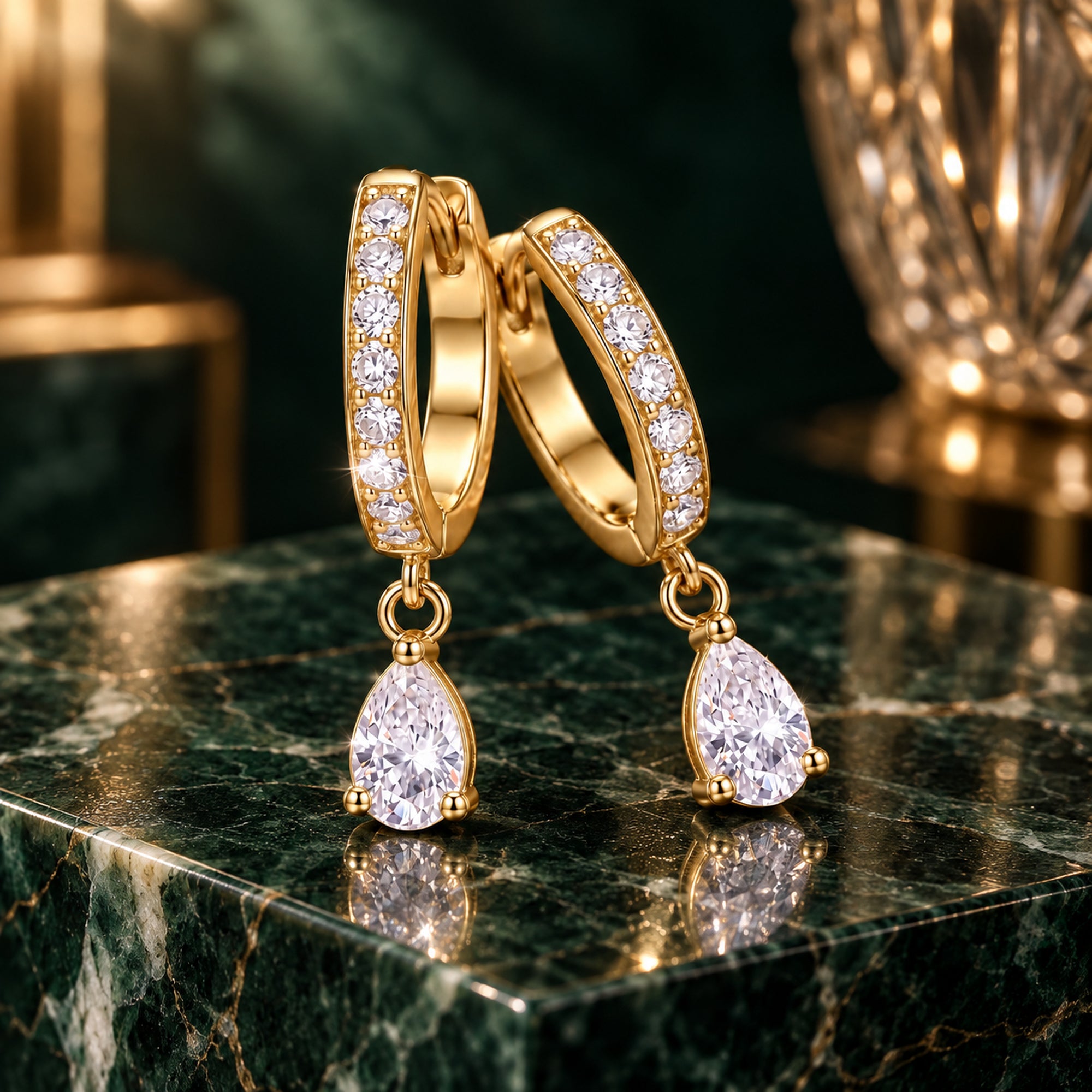 Tryndi Moon Dew Earrings for Women