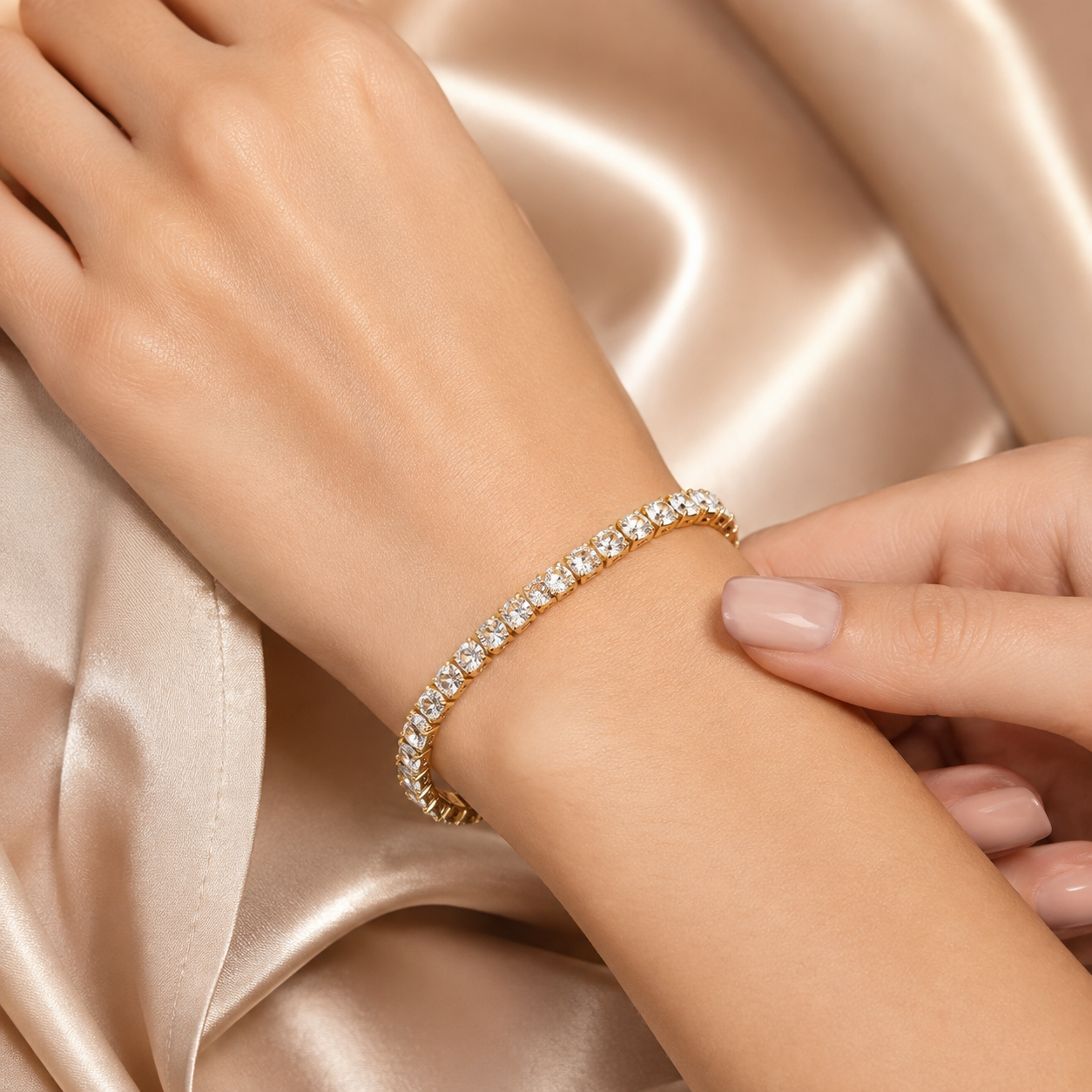 TRYNDI Tennis Bracelet for Women