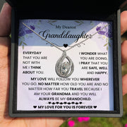To My Dearest Granddaughter - I Pray That You Are Safe & Happy - Orbital Birdcage Necklace